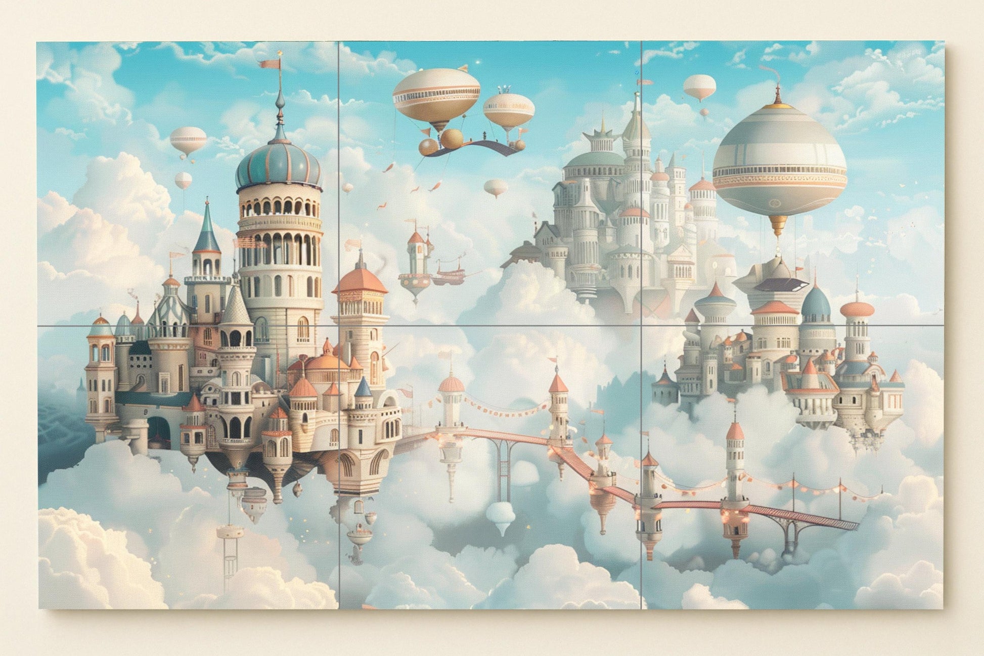 Mural de palacio flotante