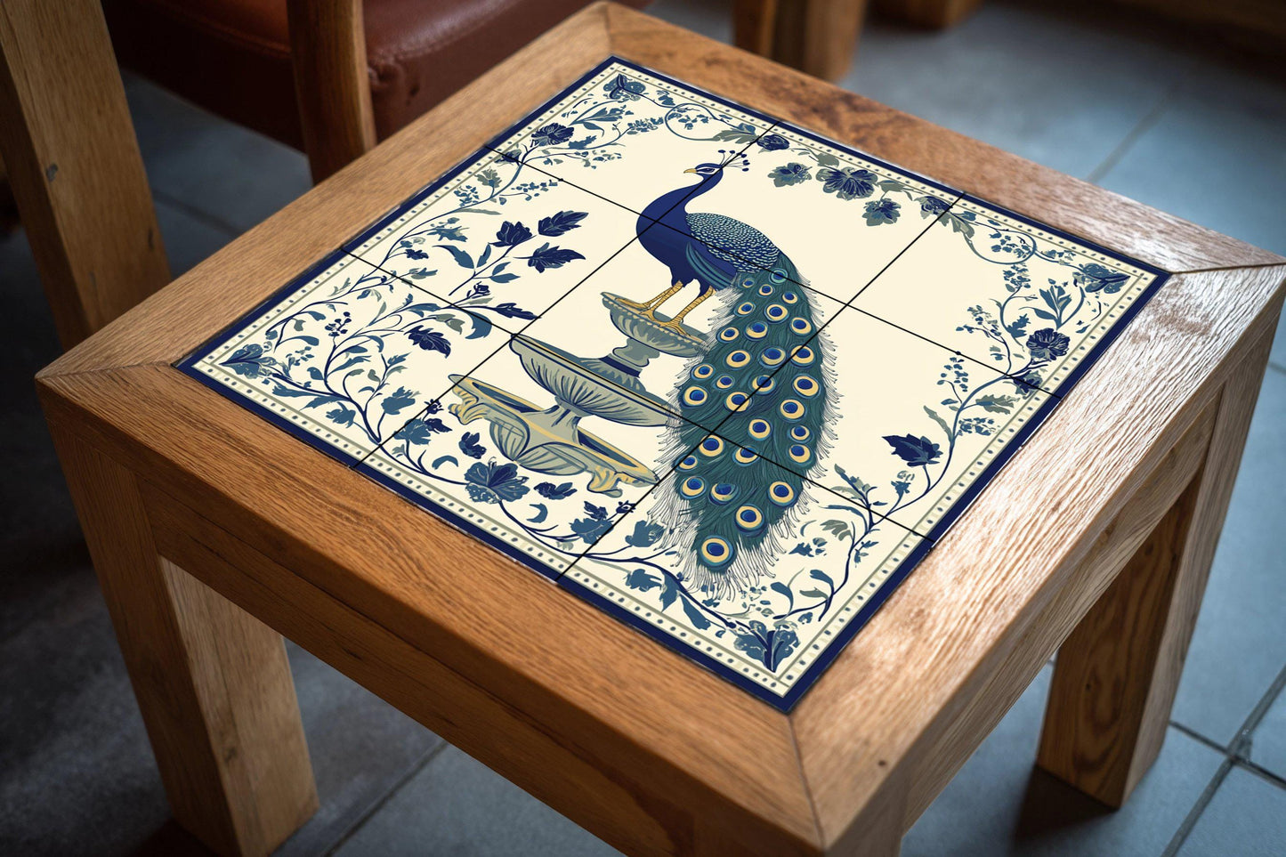 Peacock Imperial — Garden & Scenery Décor · Ceramic Tile Mural