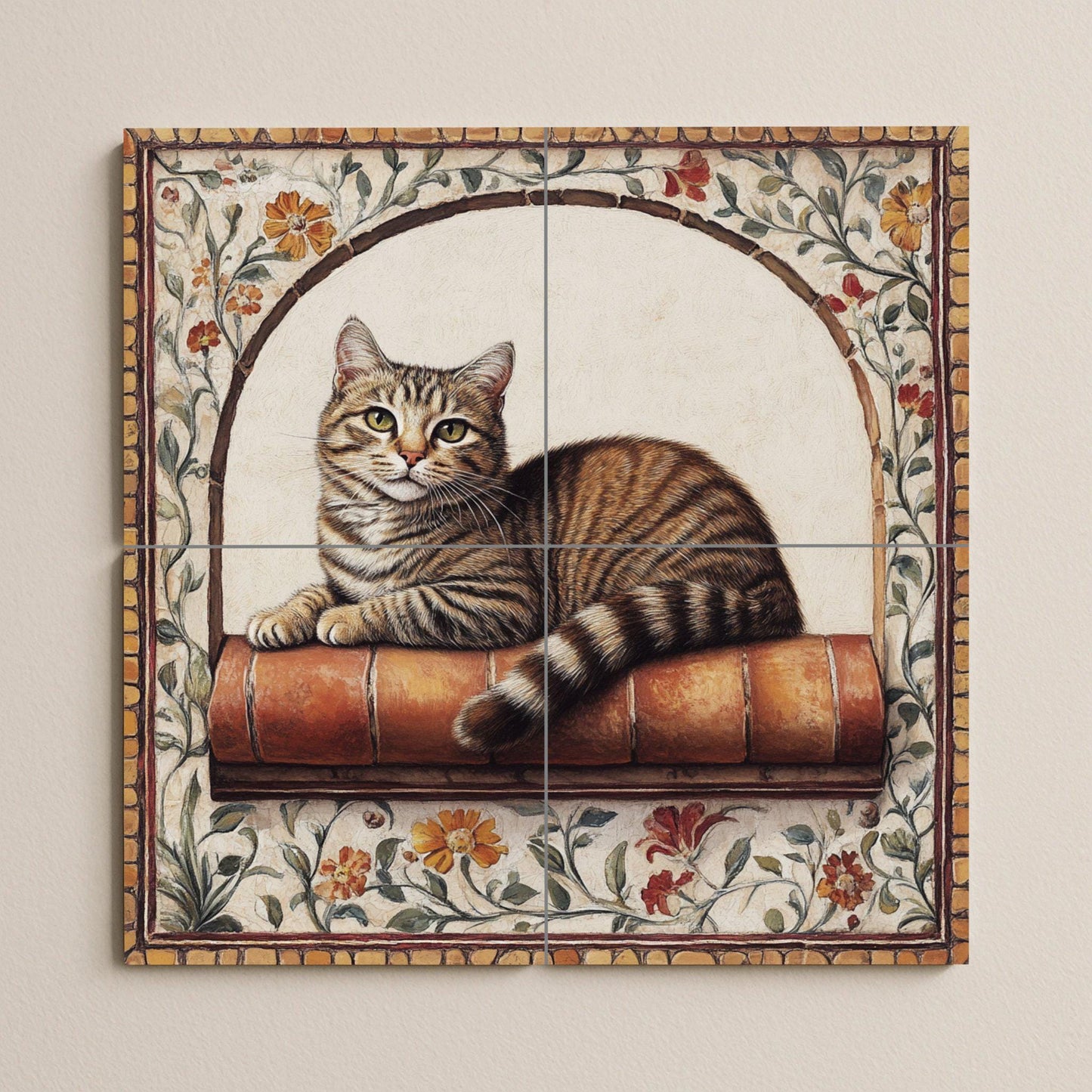 Fliesenbild Katze atigrado — Garten- & Natur-Dekor