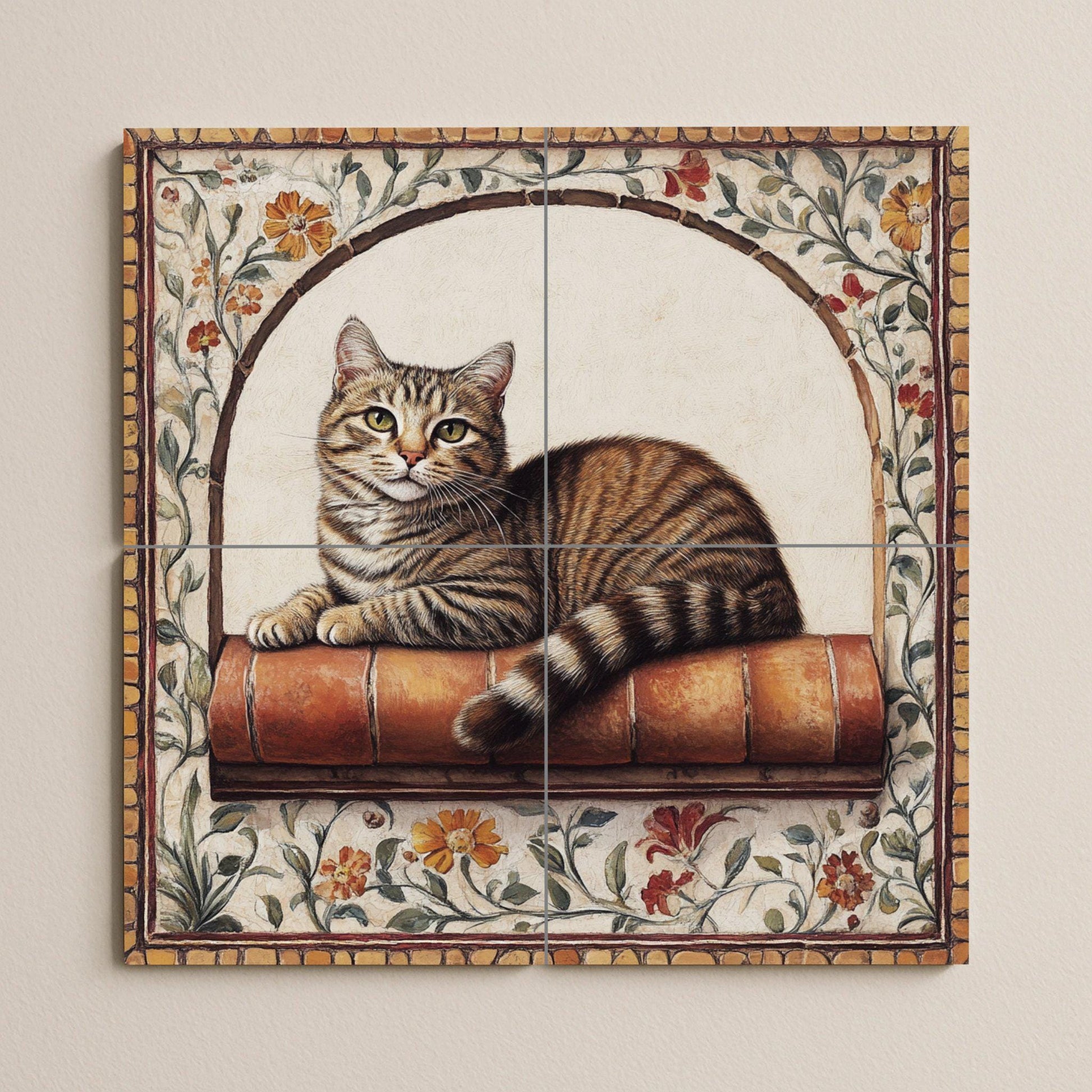 Fliesenbild Katze atigrado — Garten- & Natur-Dekor