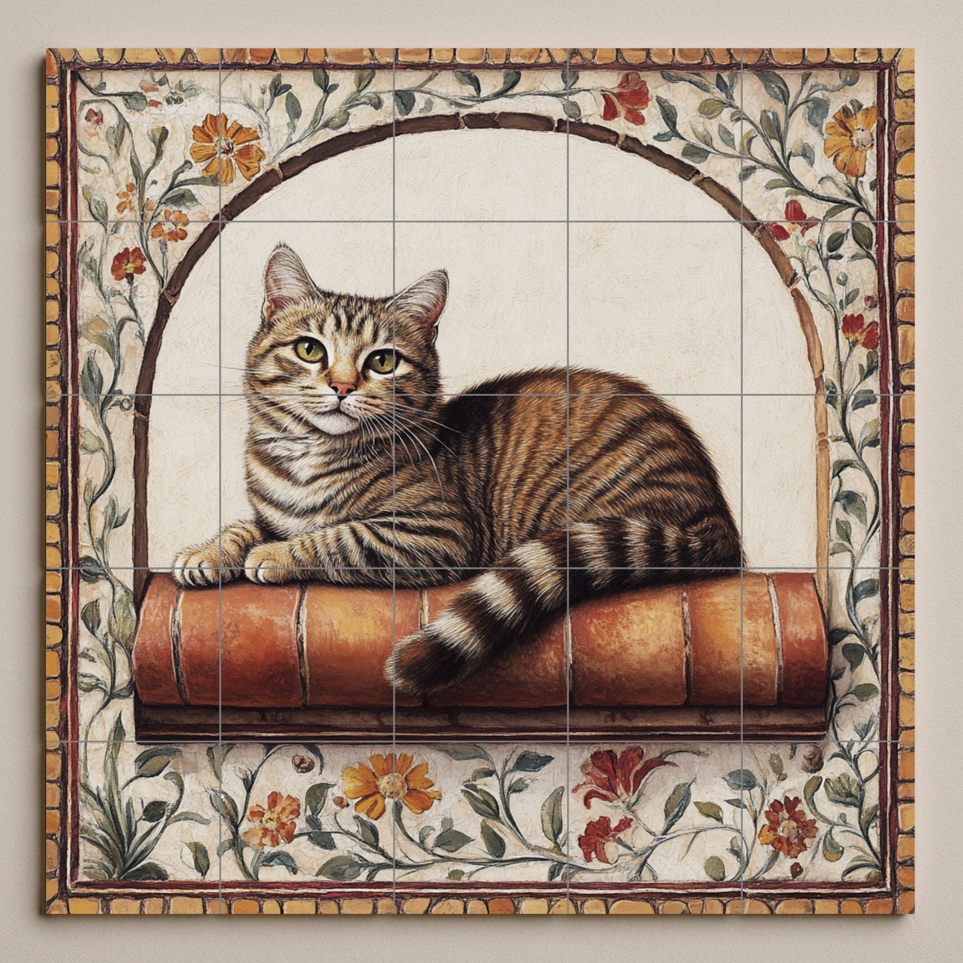 Fliesenbild Katze atigrado — Garten- & Natur-Dekor