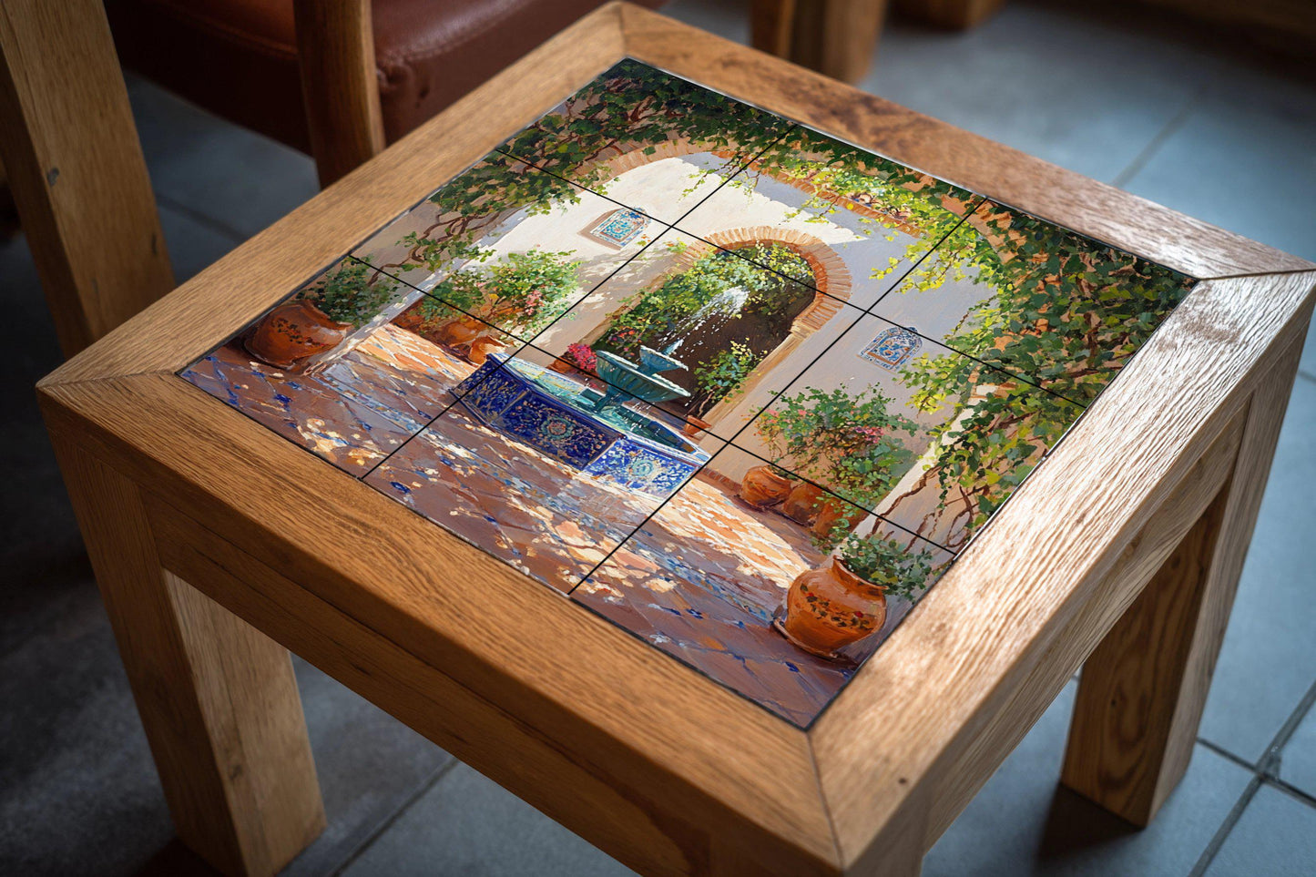 Un Cortile Andaluso — Murale in Piastrelle di Ceramica · Decoro Nautico