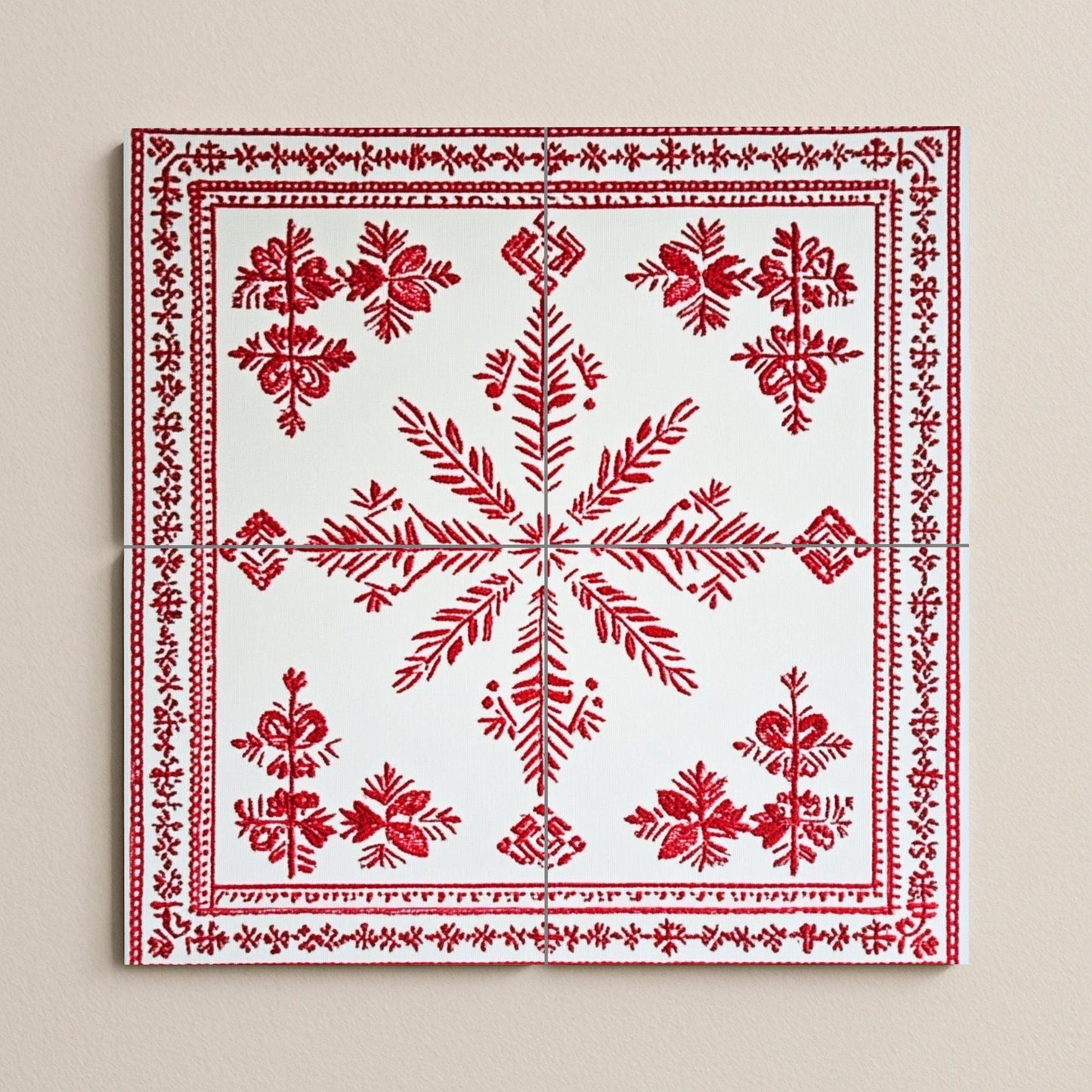Cerámica — Fresque Murale en Carreaux de Céramique · Fresque à Motifs Décoratifs