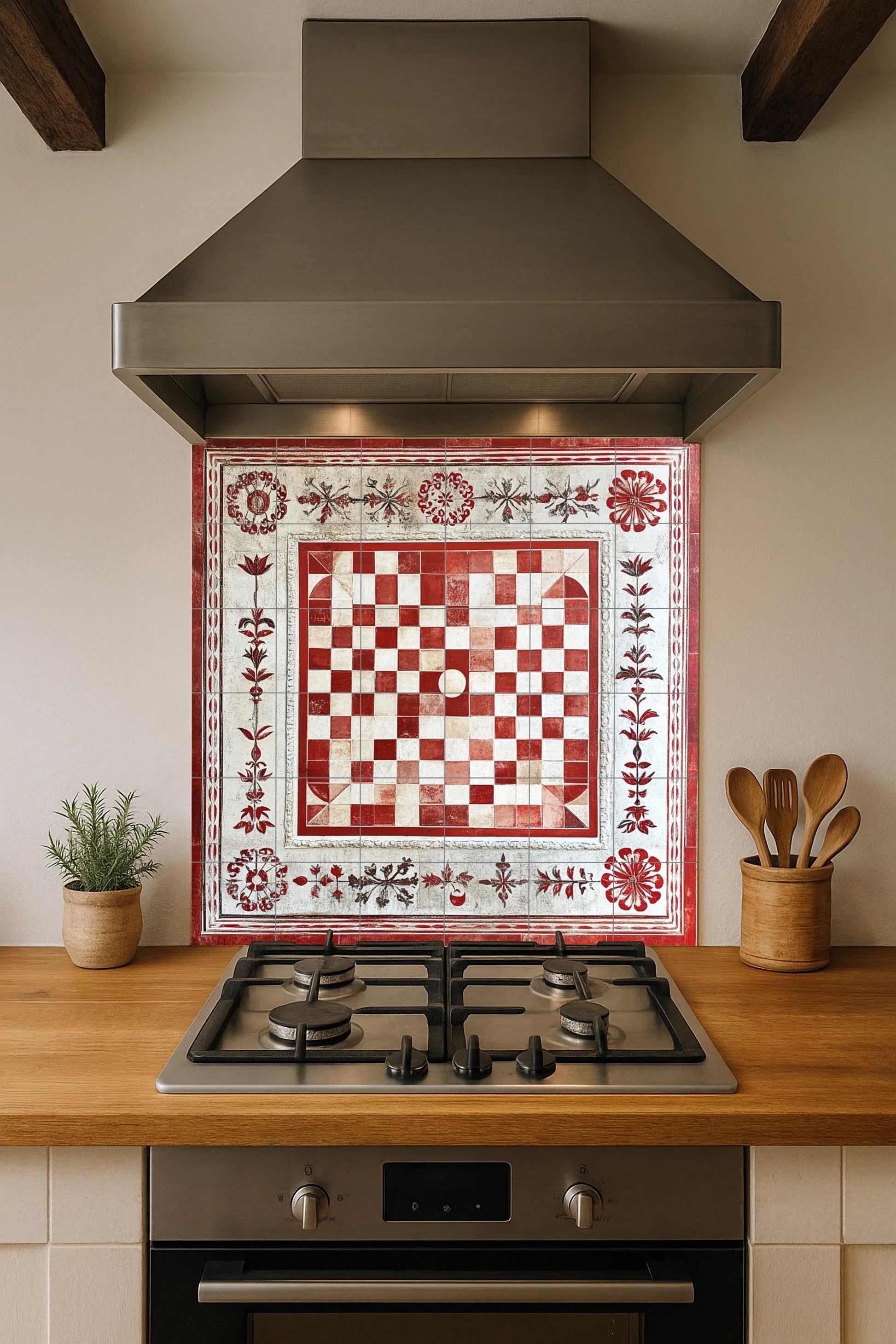 Fresque en Carrelage Cuadros croatas — Fleurs et Paysages