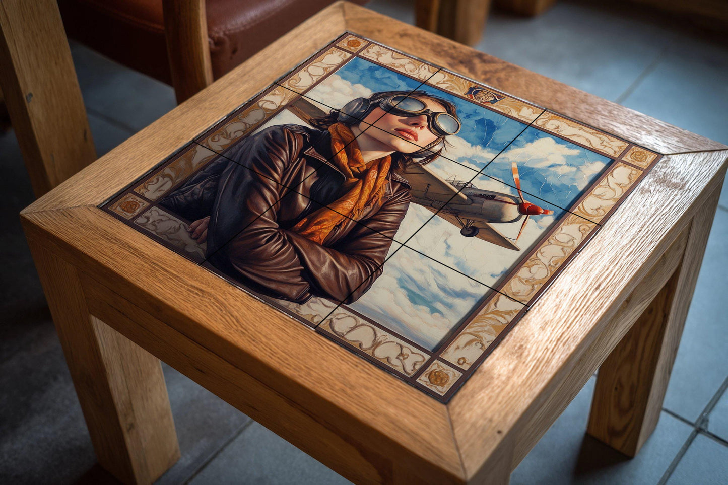 Aviación · Murale Ceramico — Pannello Ornamentale