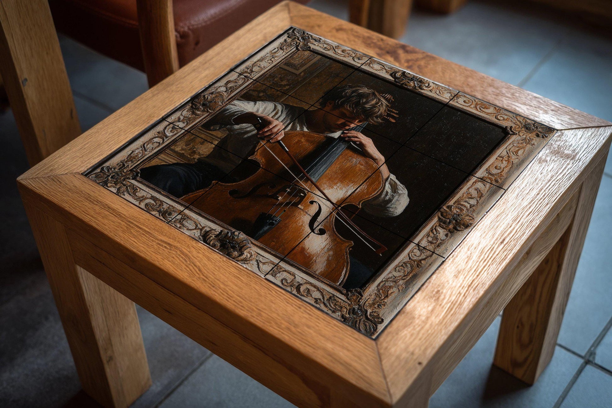 Música Klassisch — Fliesen-Wandbild aus Keramik · Dekoratives Muster-Wandbild