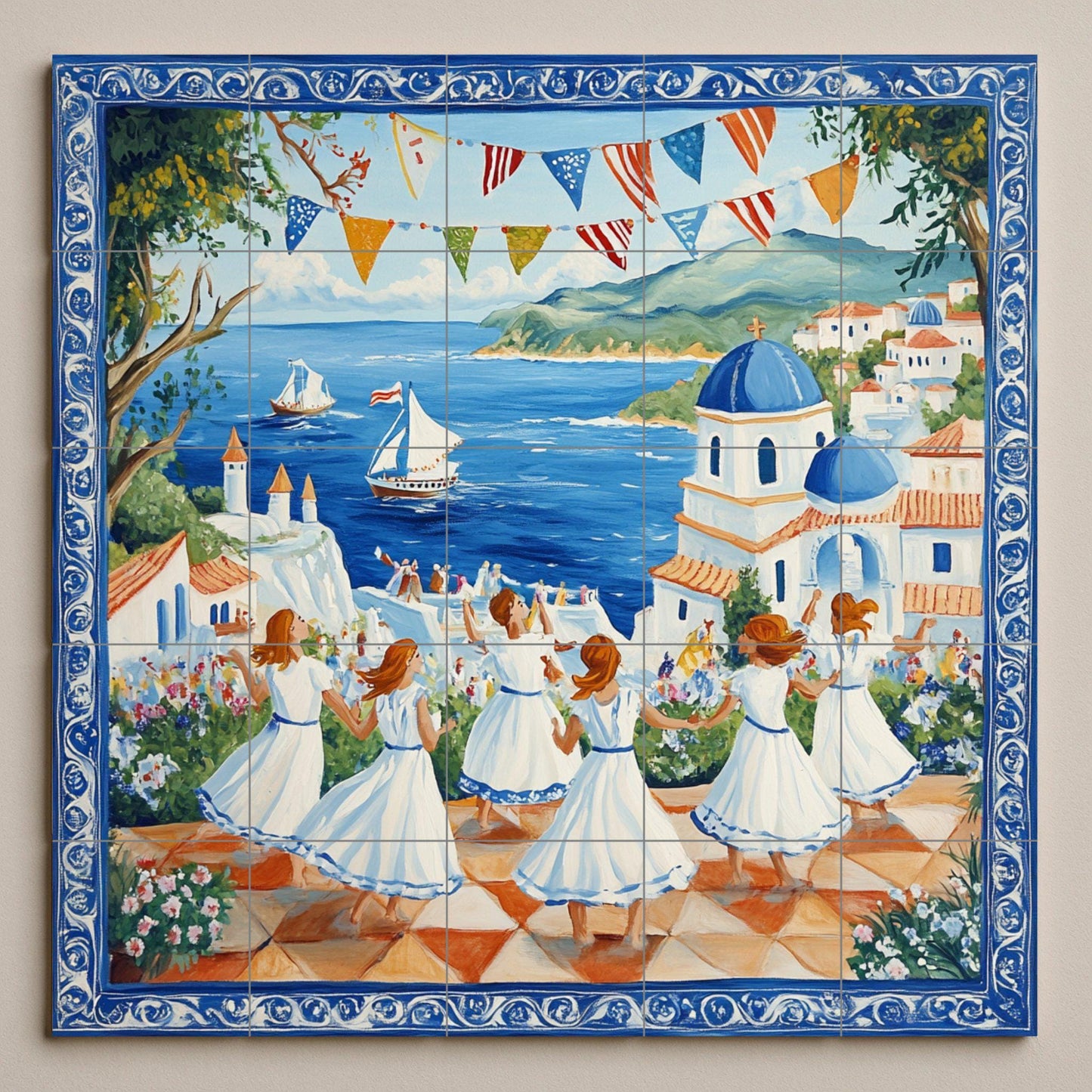 Mural cerámico del Festival Mediterráneo