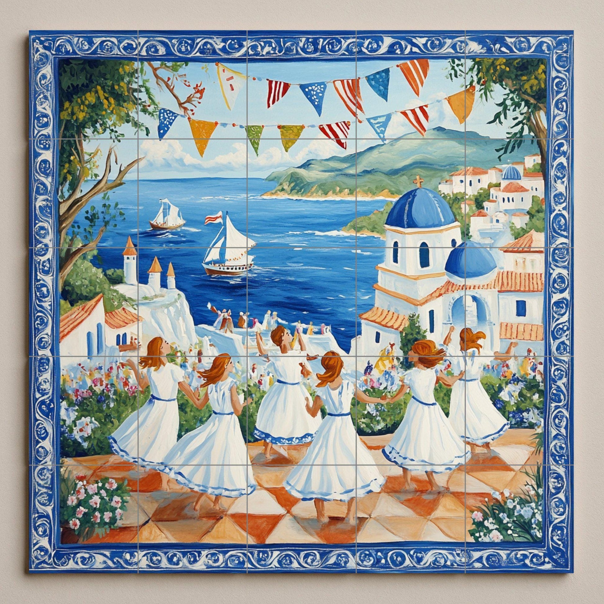 Mural cerámico del Festival Mediterráneo