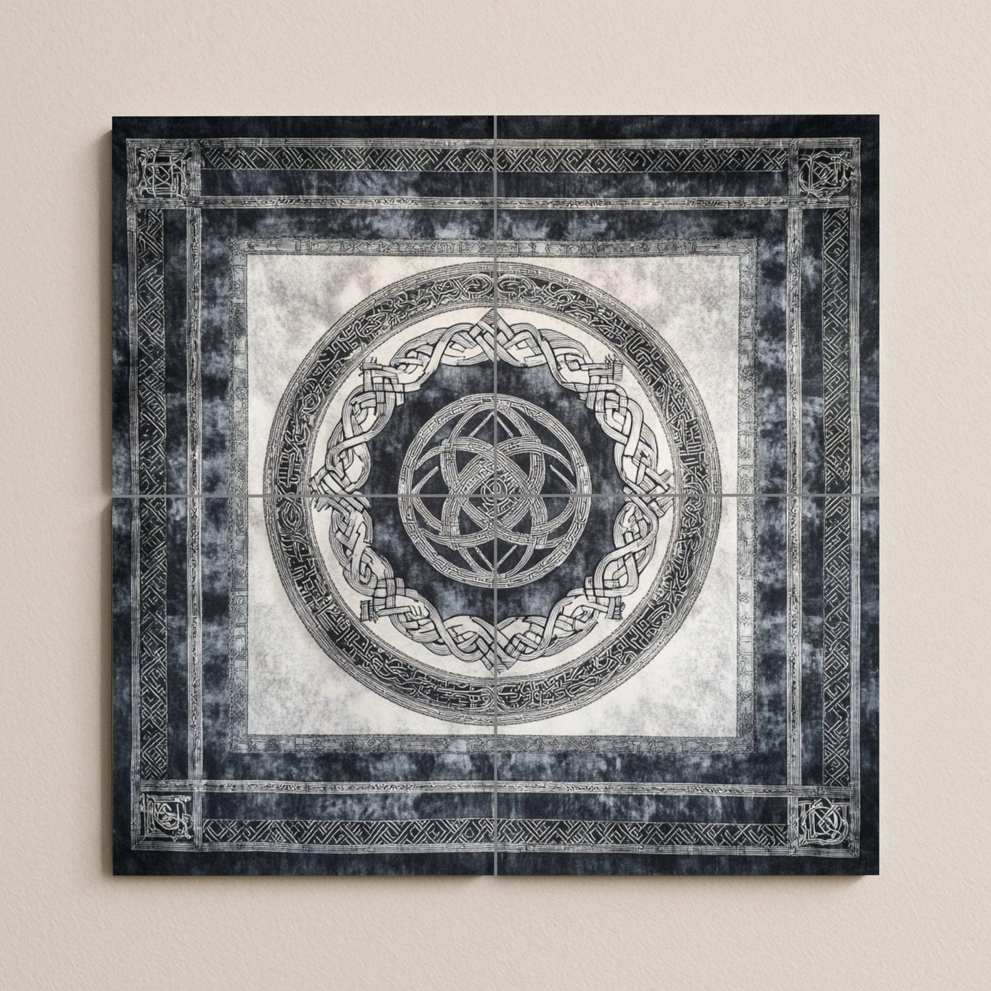Ceramic Tile Mural: Vikingo islandés — Legends & Epic Art
