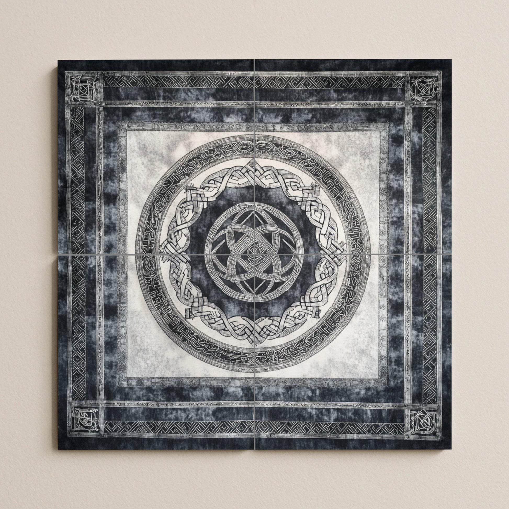 Ceramic Tile Mural: Vikingo islandés — Legends & Epic Art