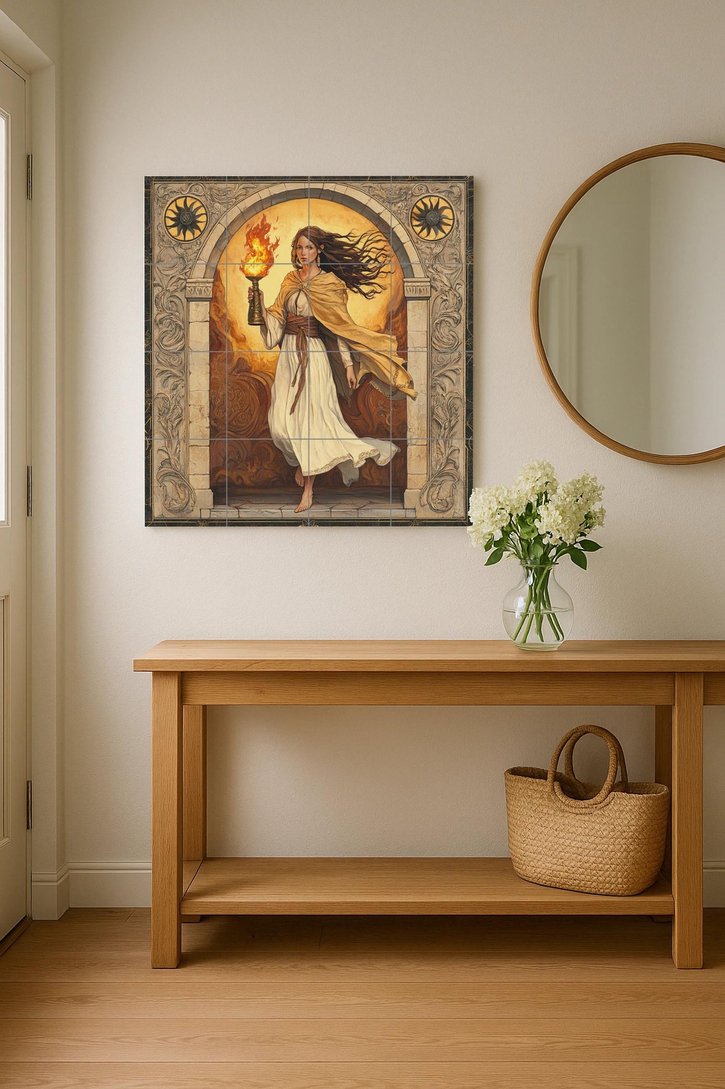 Fresque en Carrelage Classique — Scène Mythologique