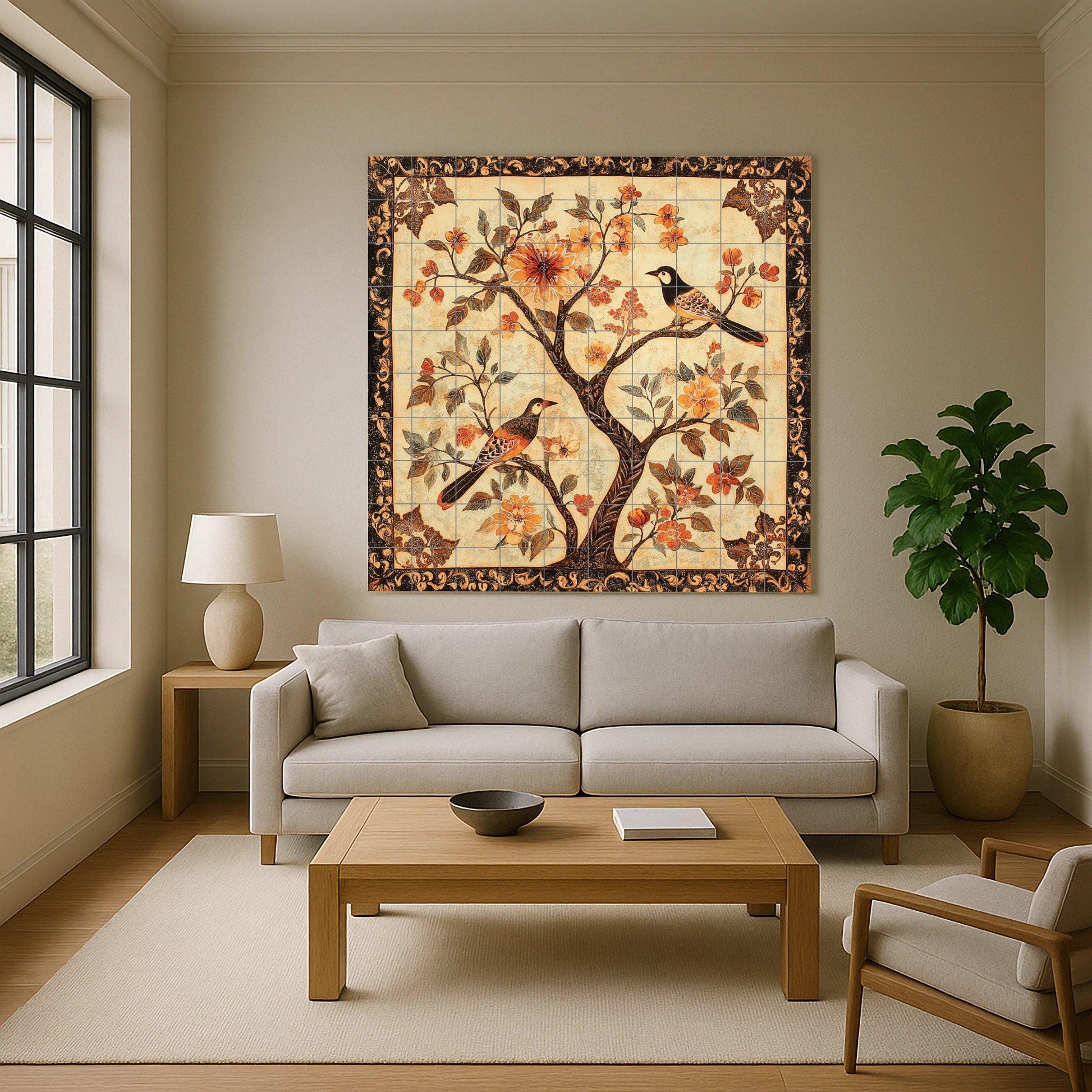 Cerámica china — Cityscape in Tile · Tile Wall Art