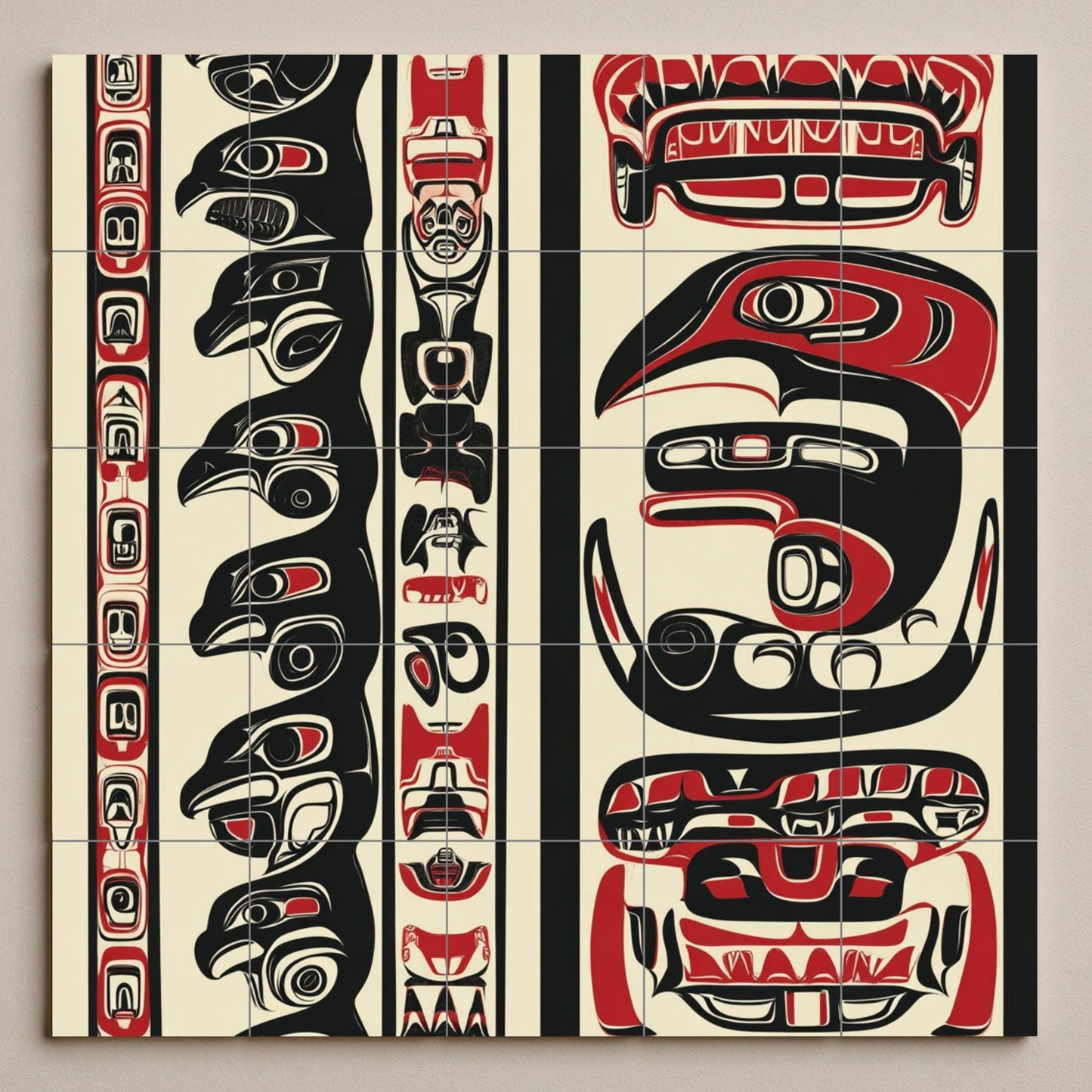 Mural cerámico de inspiración inuit