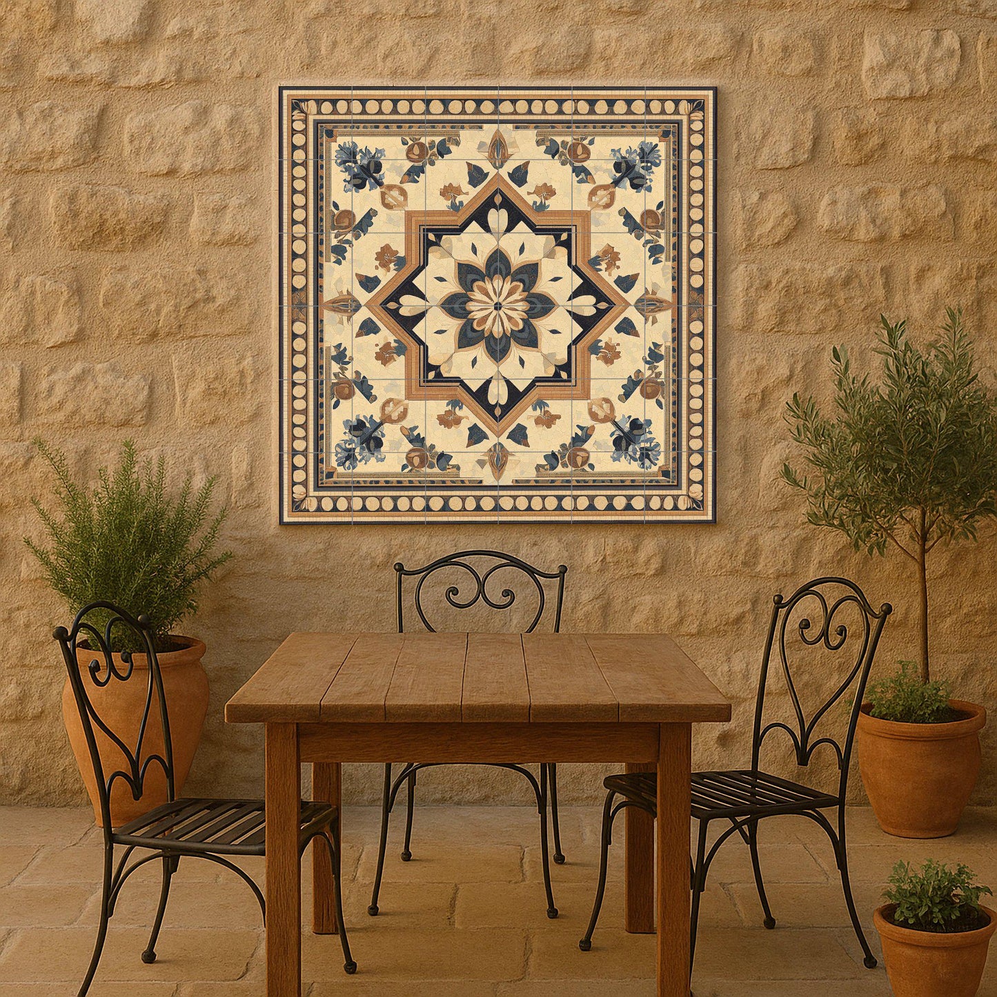 En tonos desérticos — Nature Wall Art · Ceramic Tile Mural