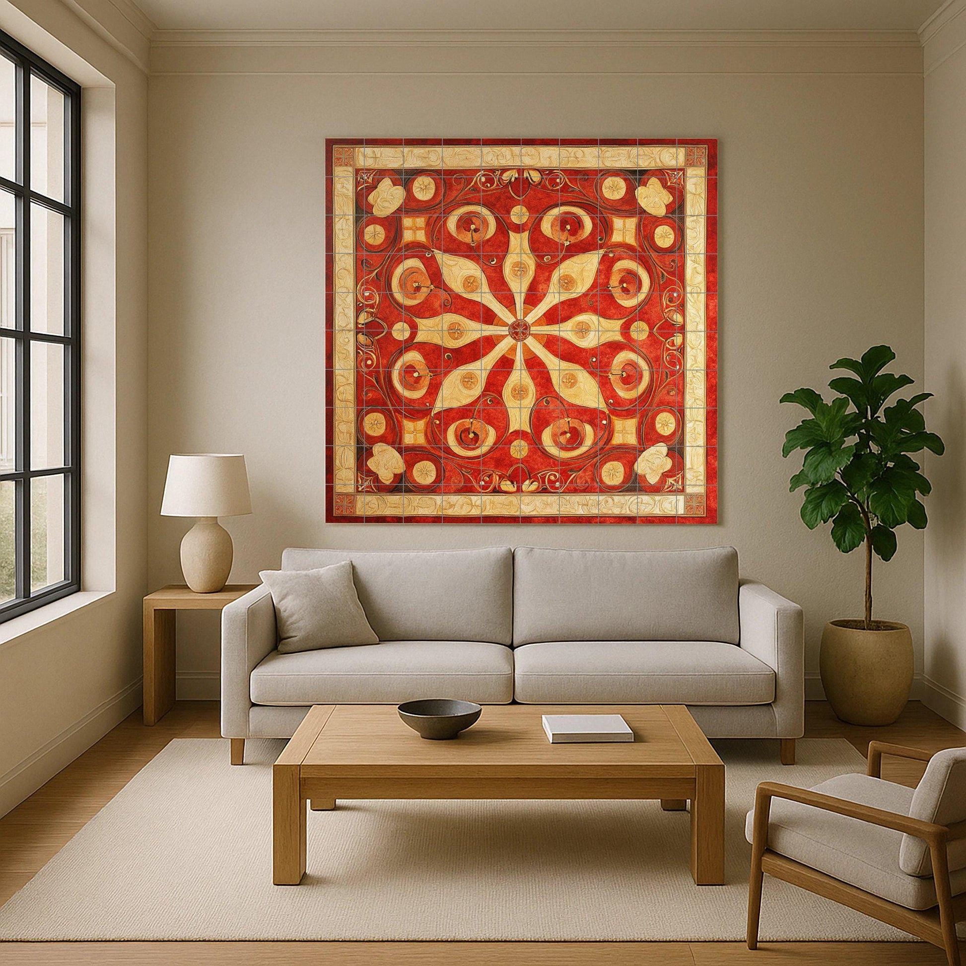 Ceramic Tile Mural: Bizantino of the Balcanes — Flowers & Landscape Art