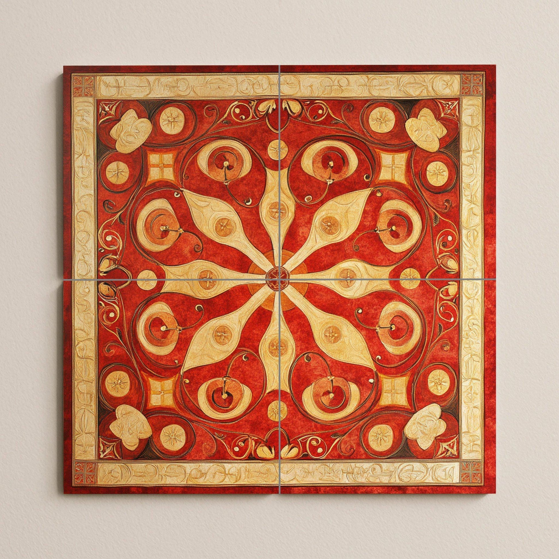 Ceramic Tile Mural: Bizantino of the Balcanes — Flowers & Landscape Art