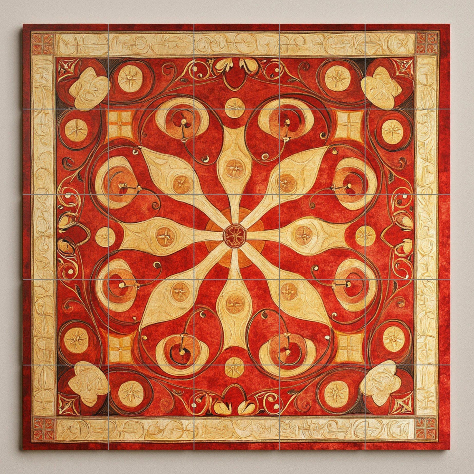Ceramic Tile Mural: Bizantino of the Balcanes — Flowers & Landscape Art