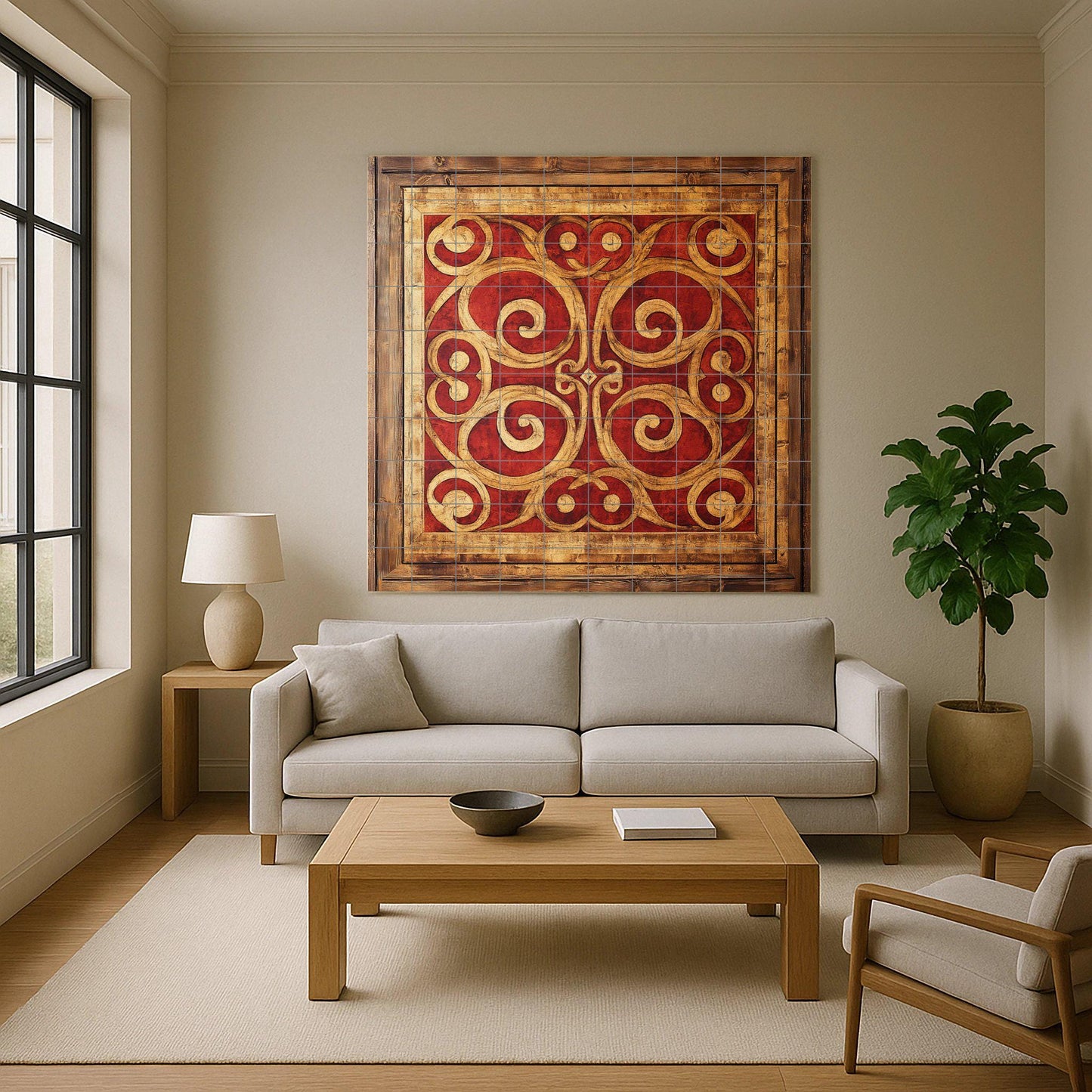 Bizantino macedonio · Ceramic Wall Mural — Folk-Art Décor