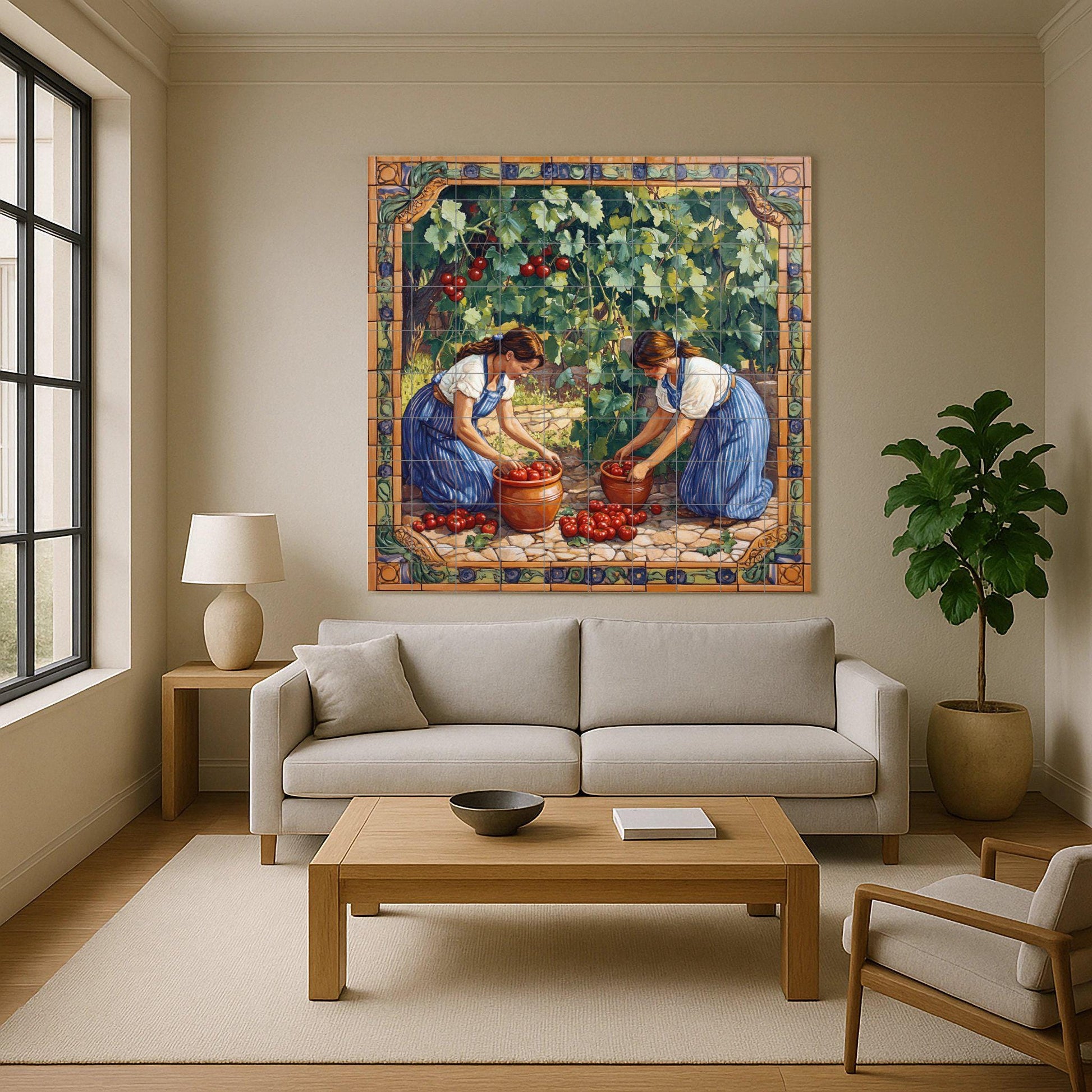 Mediterranean — Culinary Wall Décor · Ceramic Tile Mural
