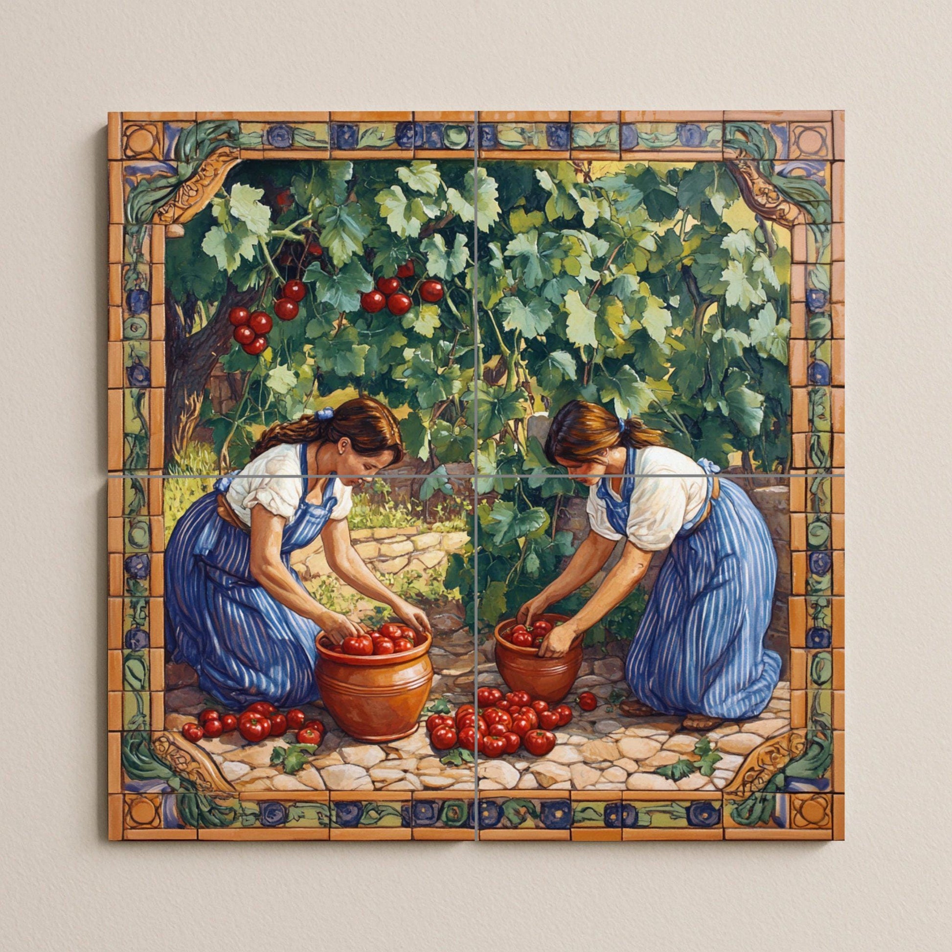 Mediterranean — Culinary Wall Décor · Ceramic Tile Mural