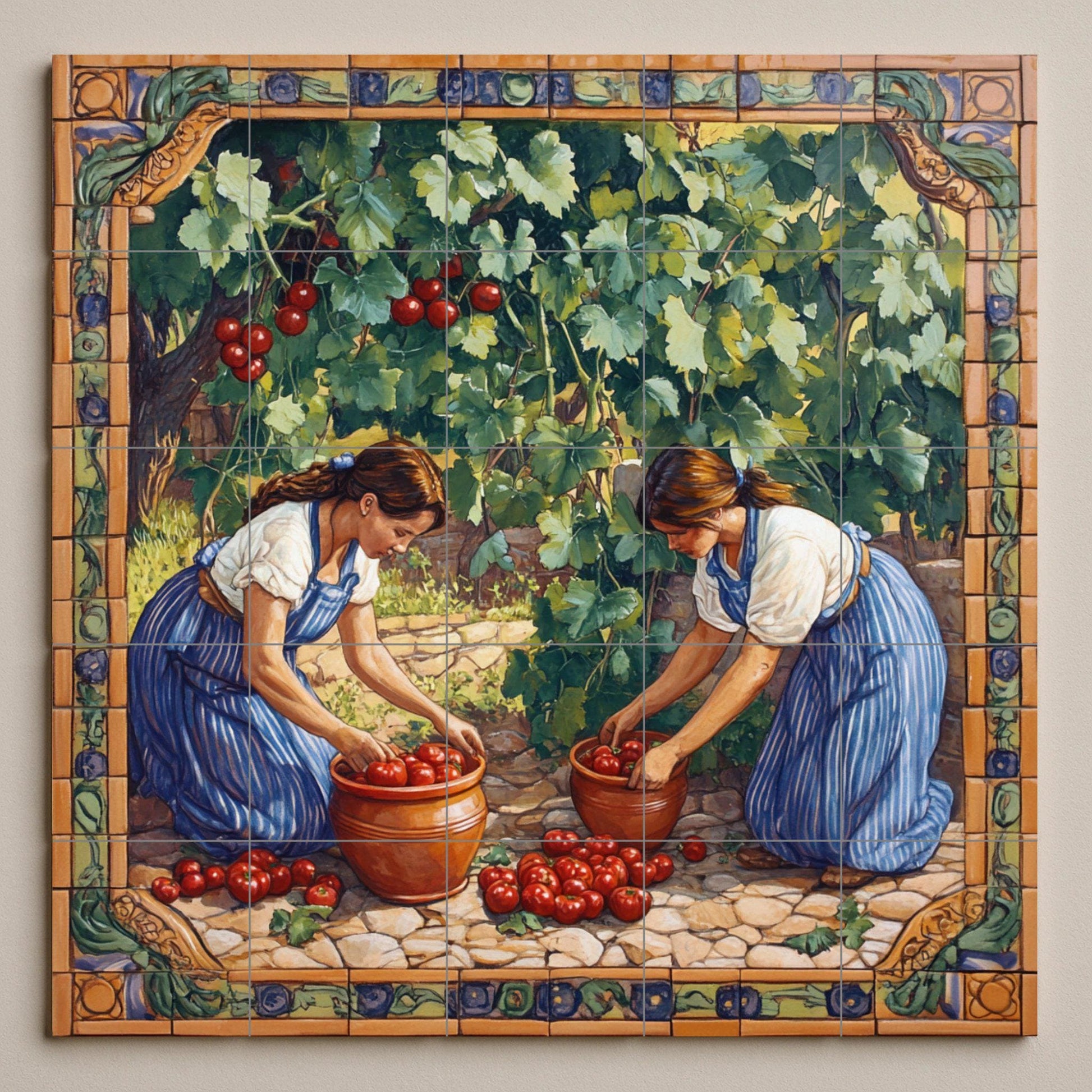 Mediterranean — Culinary Wall Décor · Ceramic Tile Mural