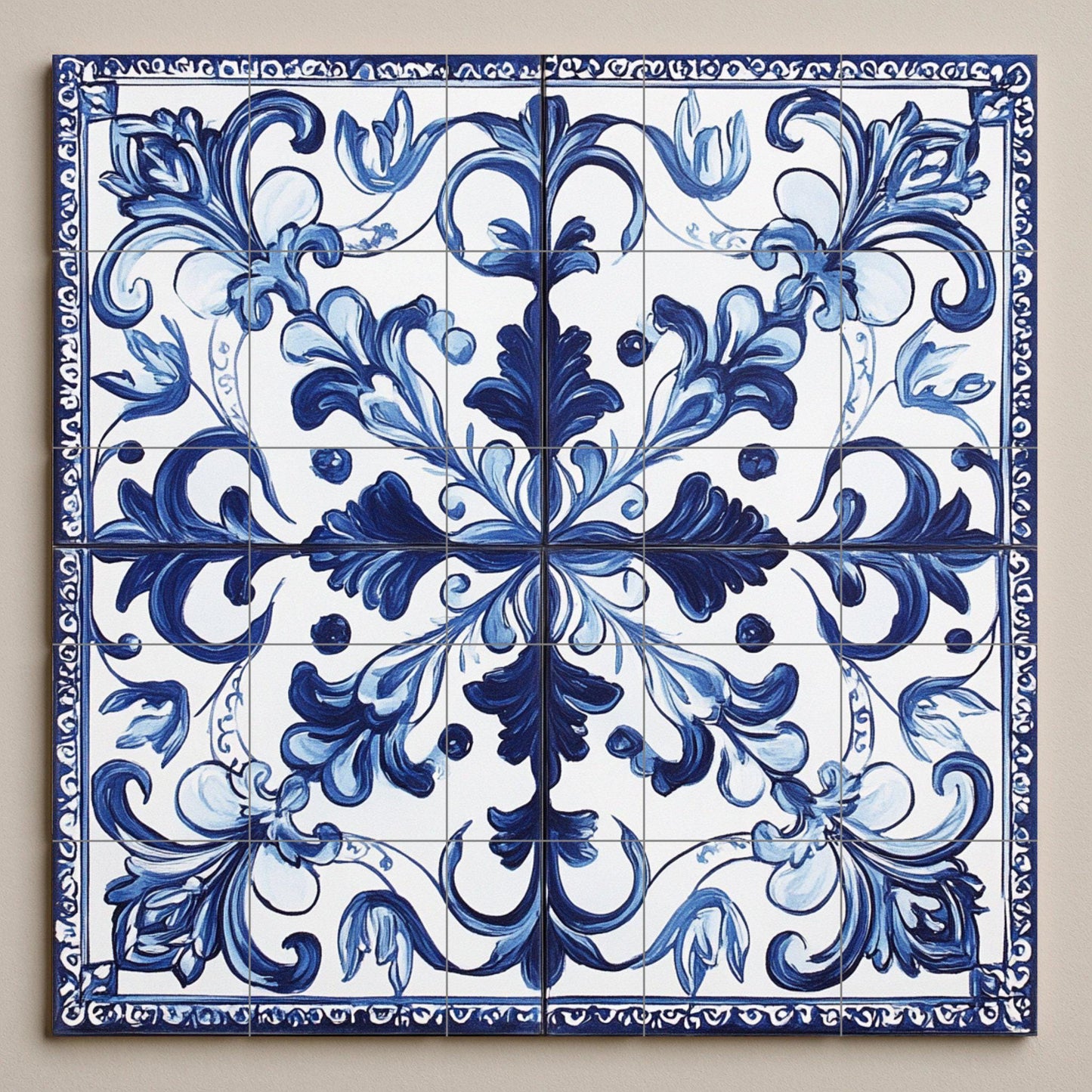 Mural cerámico de azulejo portugués