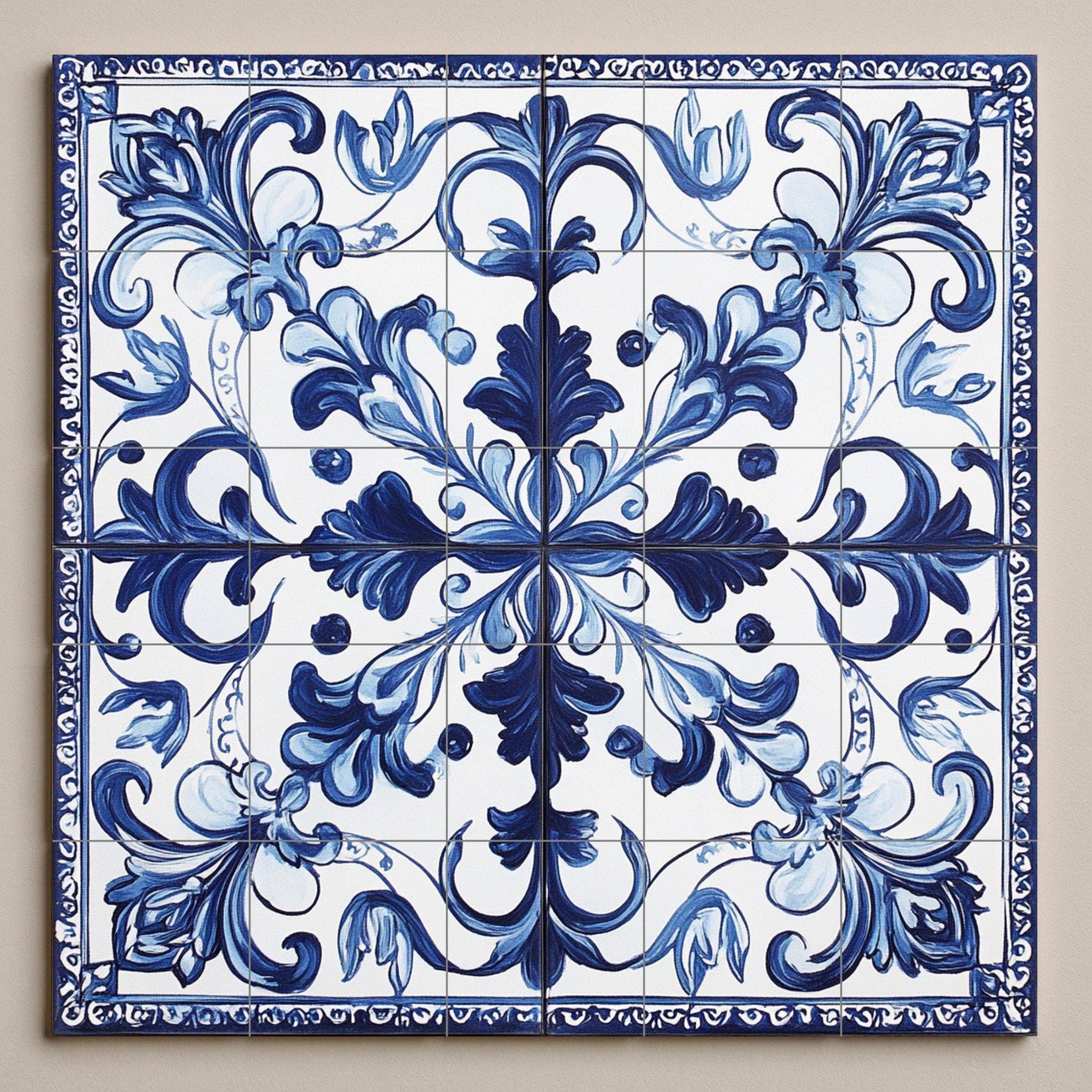 Mural cerámico de azulejo portugués