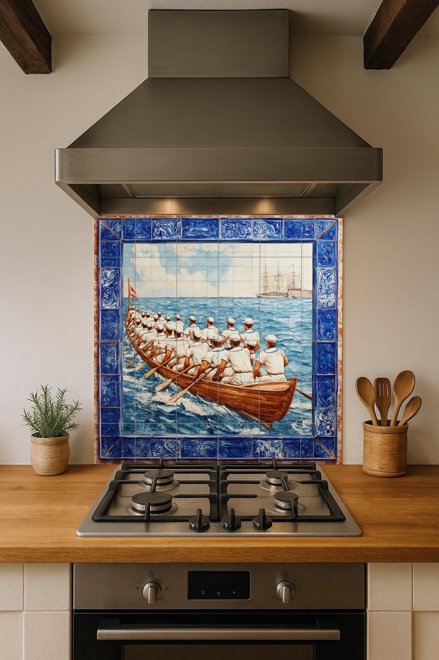 Mural de azulejos portugueses