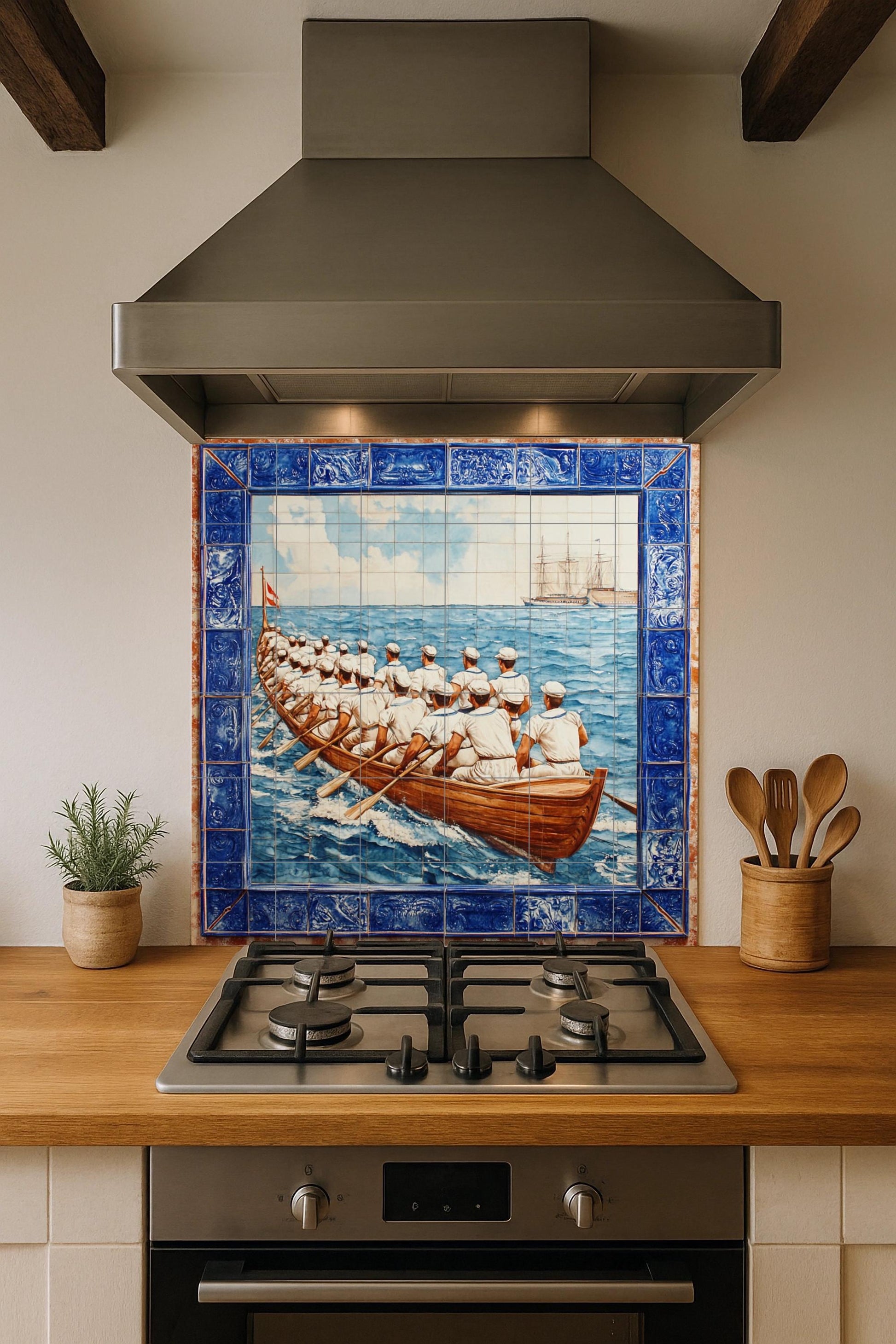 Mural de azulejos portugueses