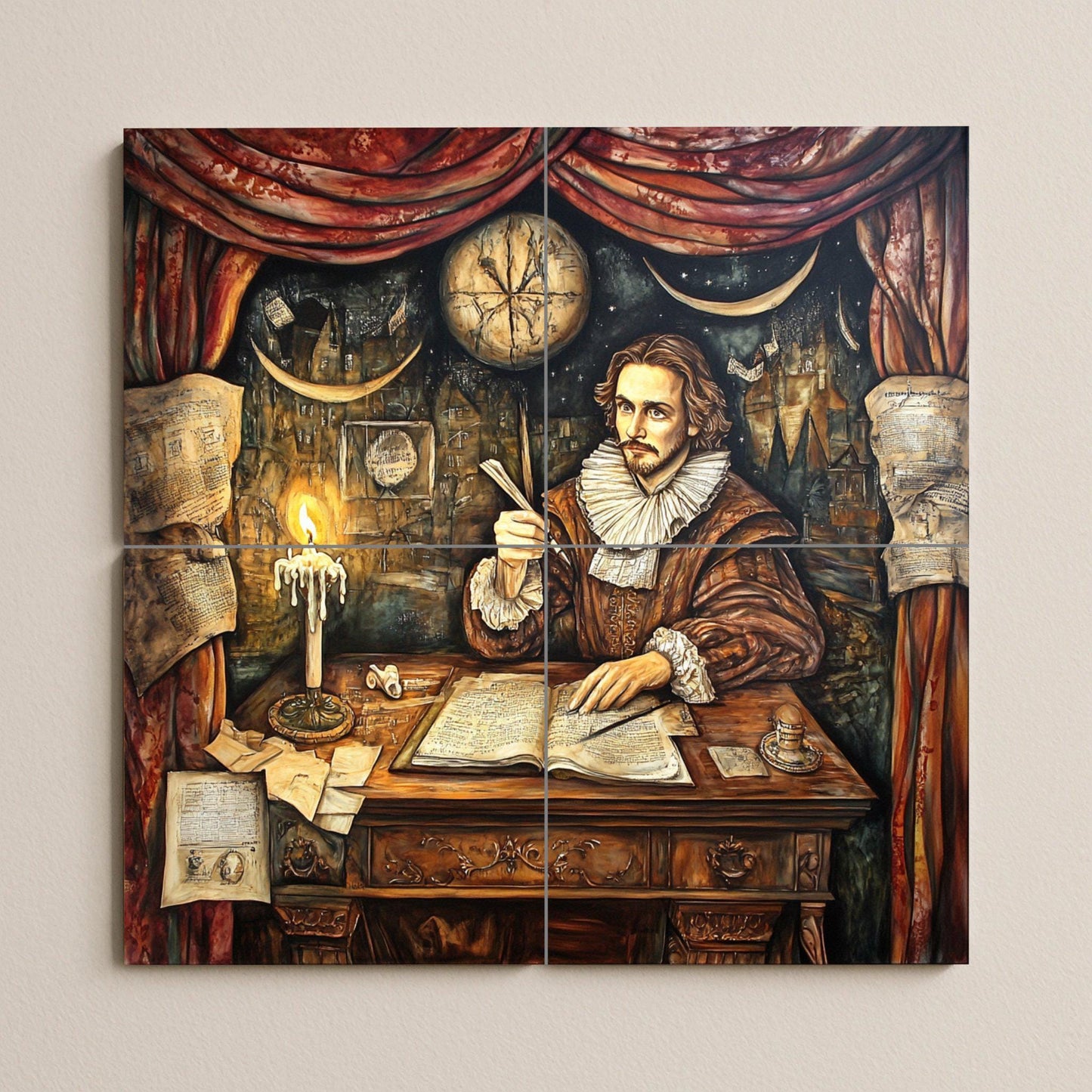 Shakespeare — Decorative Pattern Mural · Tile Wall Art