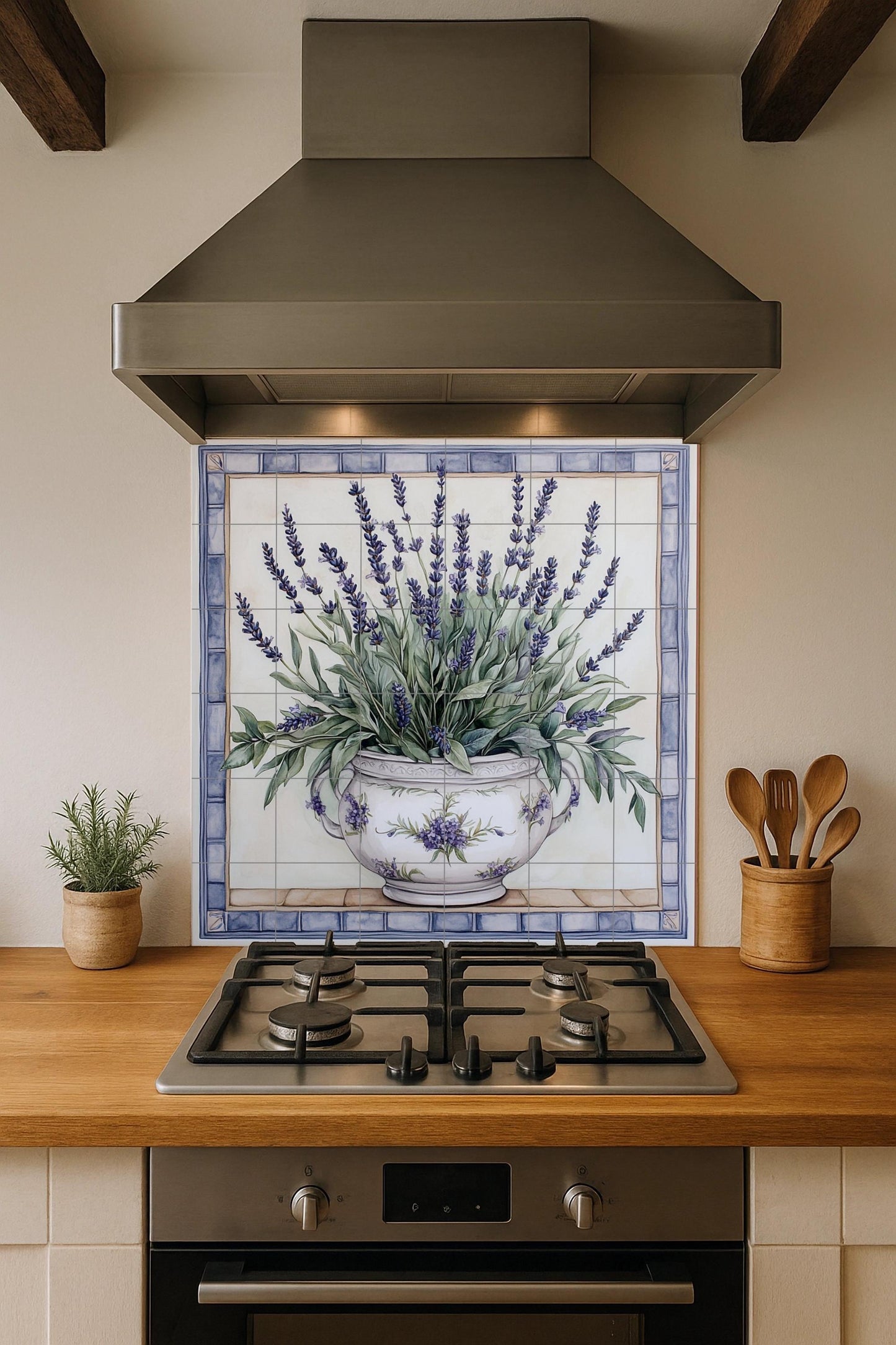 Mural de lavanda provenzal