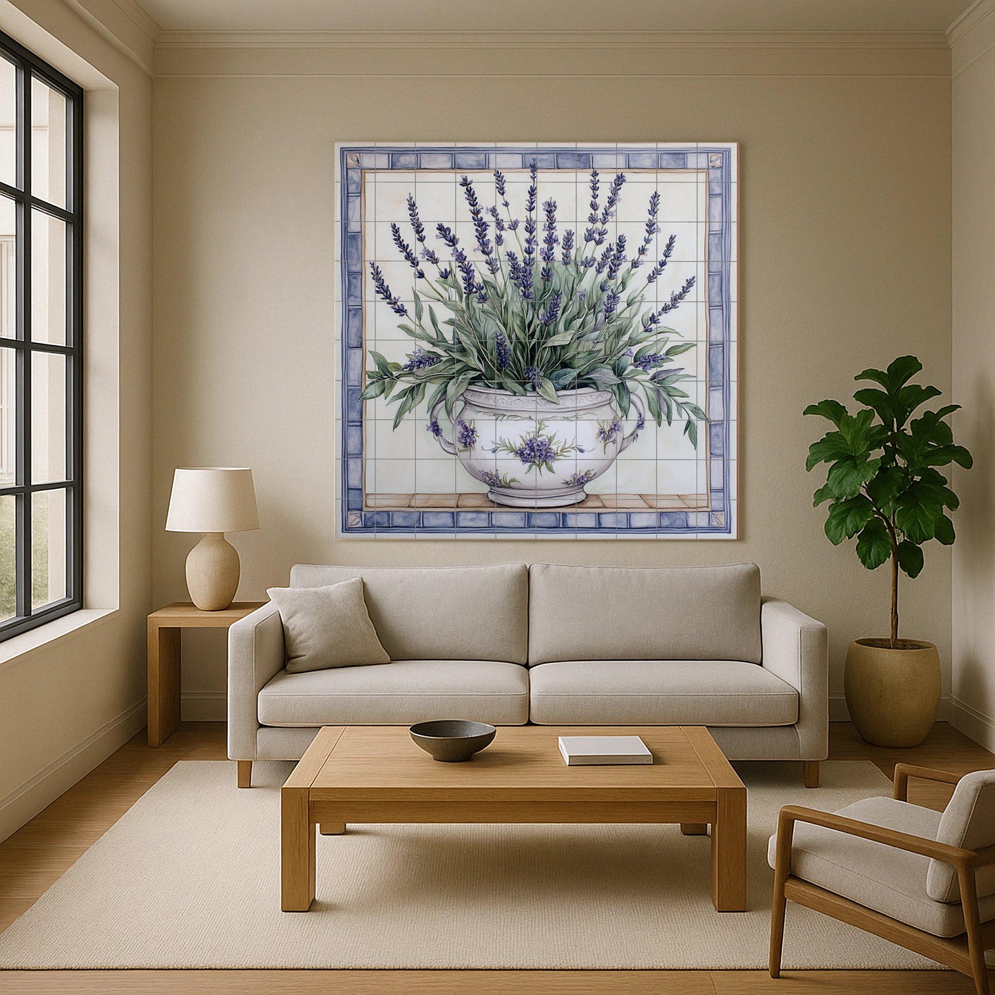 Mural de lavanda provenzal