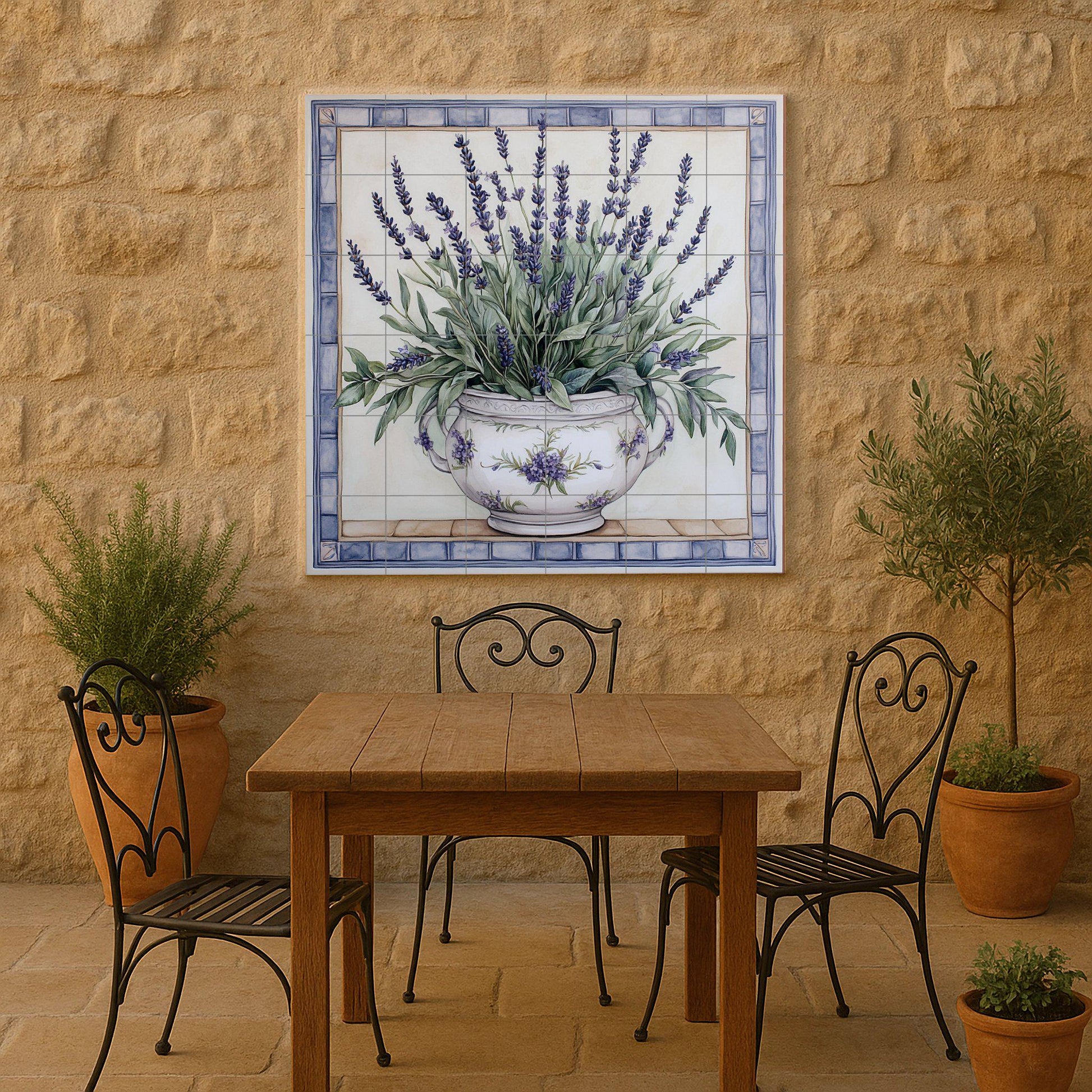 Mural de lavanda provenzal