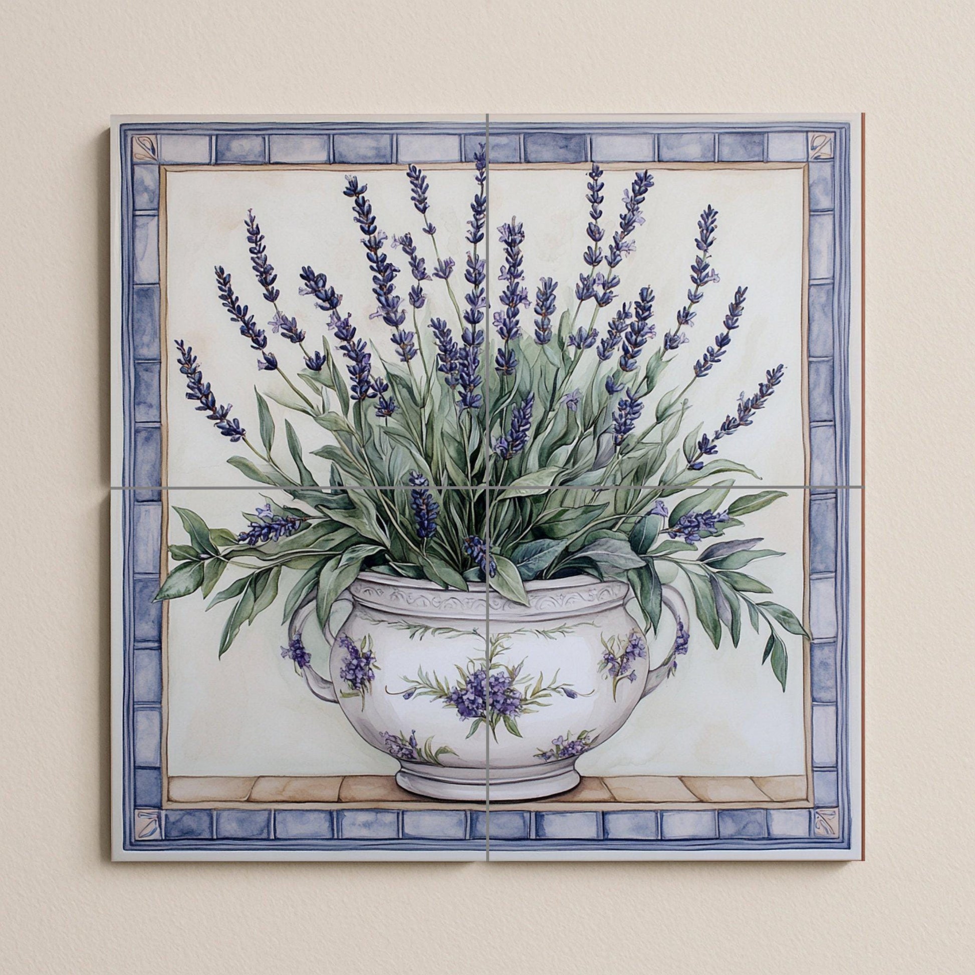 Mural de lavanda provenzal