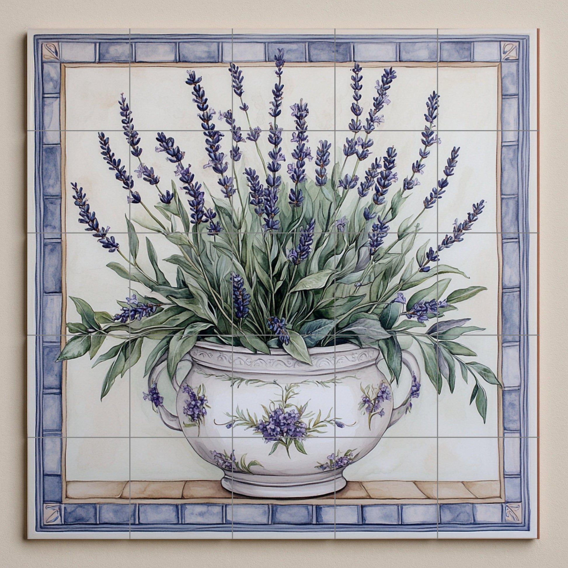 Mural de lavanda provenzal