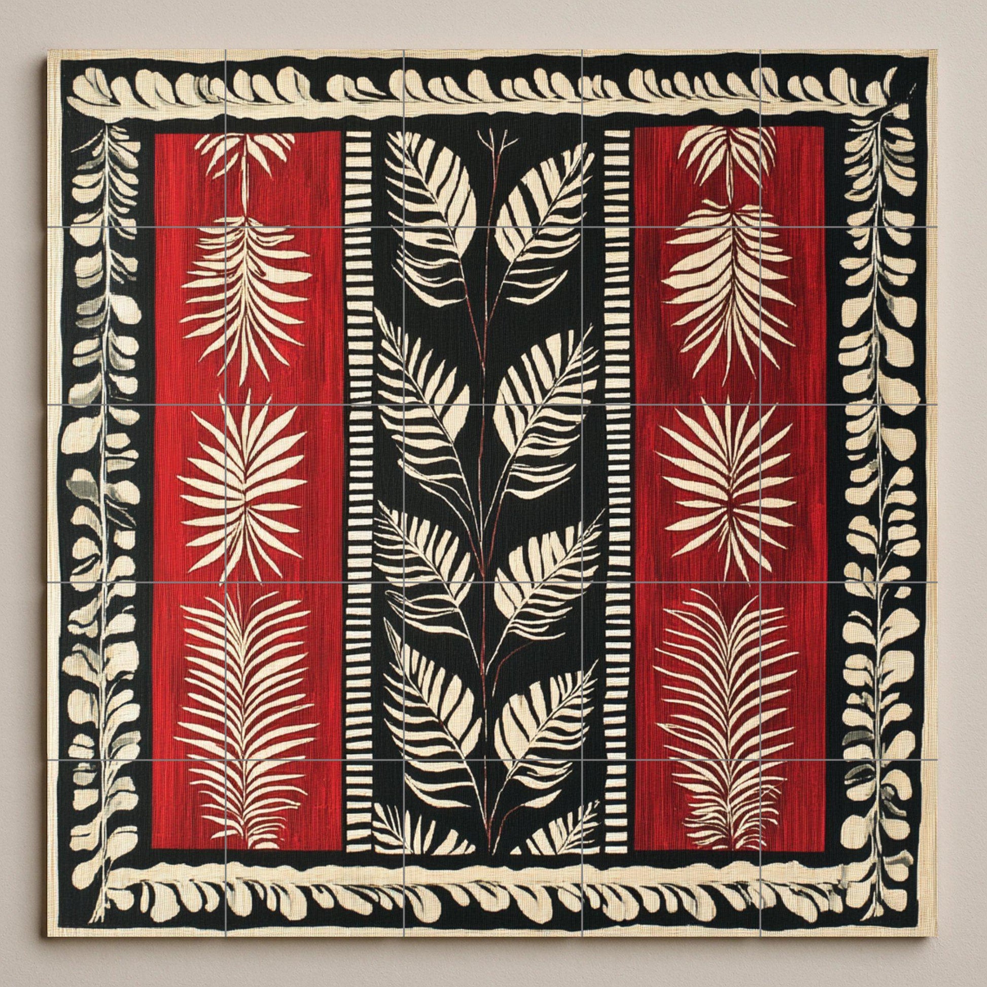 Textil granate de Surinam — Fresque Murale en Carreaux de Céramique · Fresque à Motifs Décoratifs