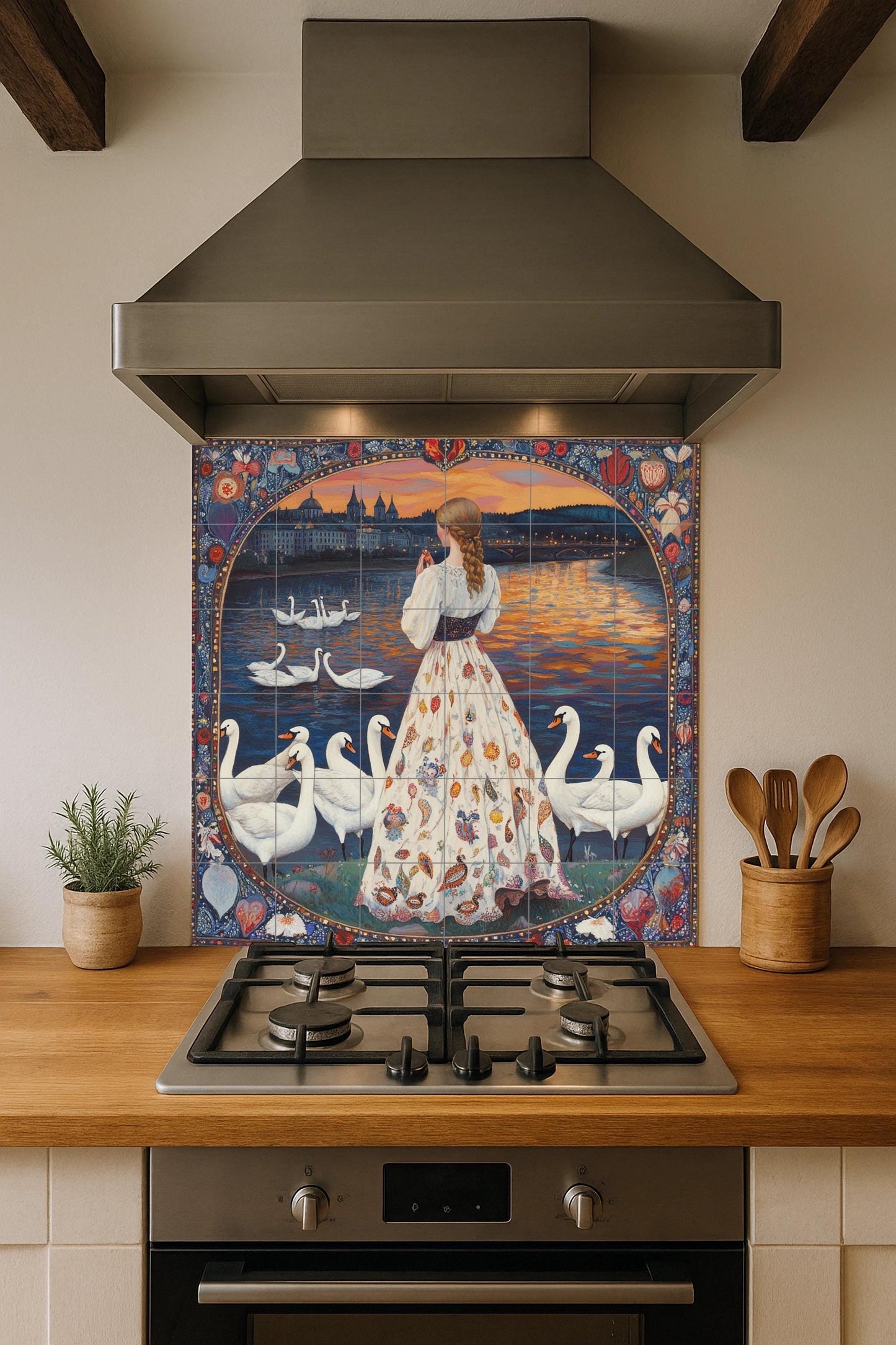 Folclórico — Scène Mythologique, Art Mural en Céramique