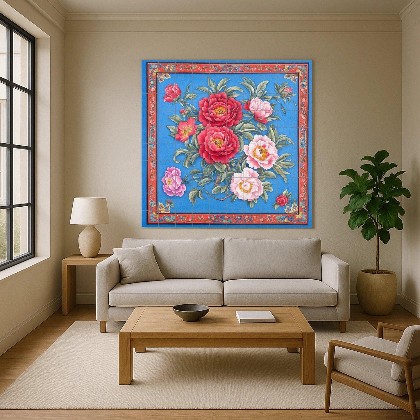 Fliesenbild Gran Wandbild Floral von cerámica — Blumen & Landschaften