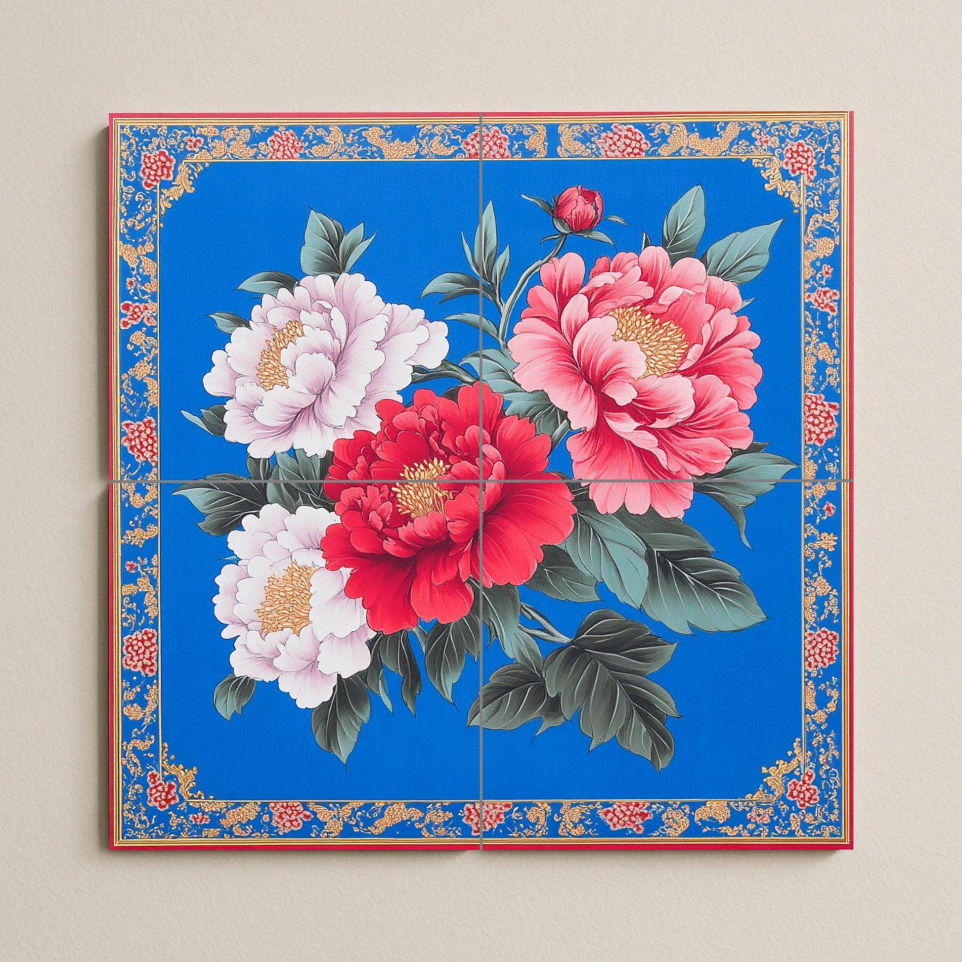 Fliesenbild Hakka taiwanés — Blumen & Landschaften