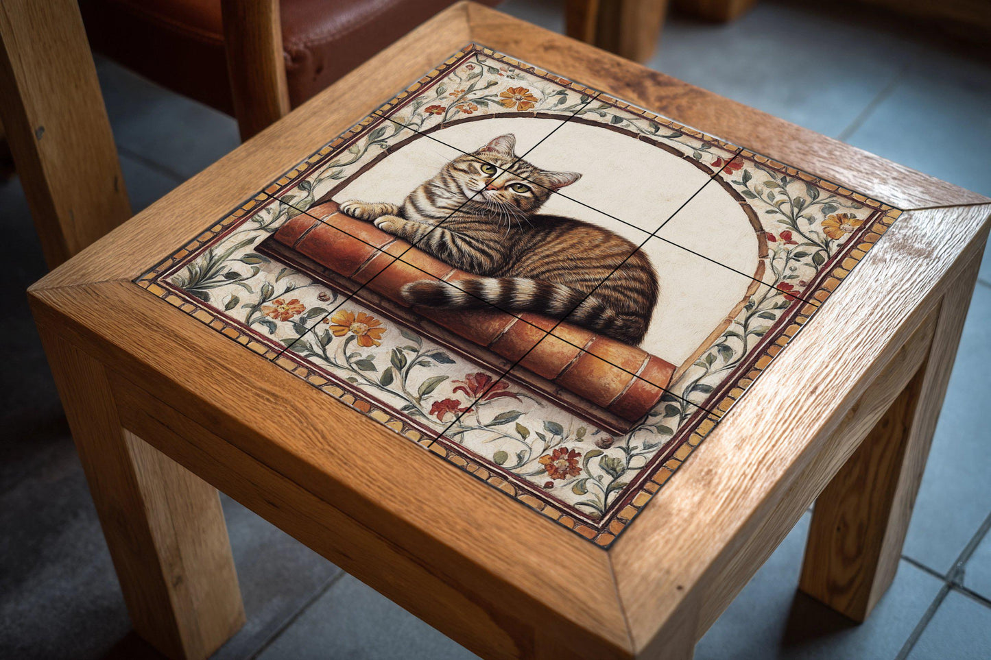 Fliesenbild Katze atigrado — Garten- & Natur-Dekor