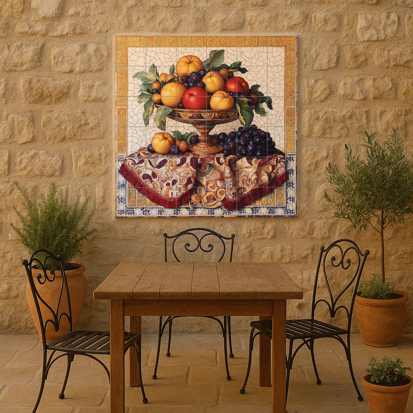 Mural cerámico de bodegón