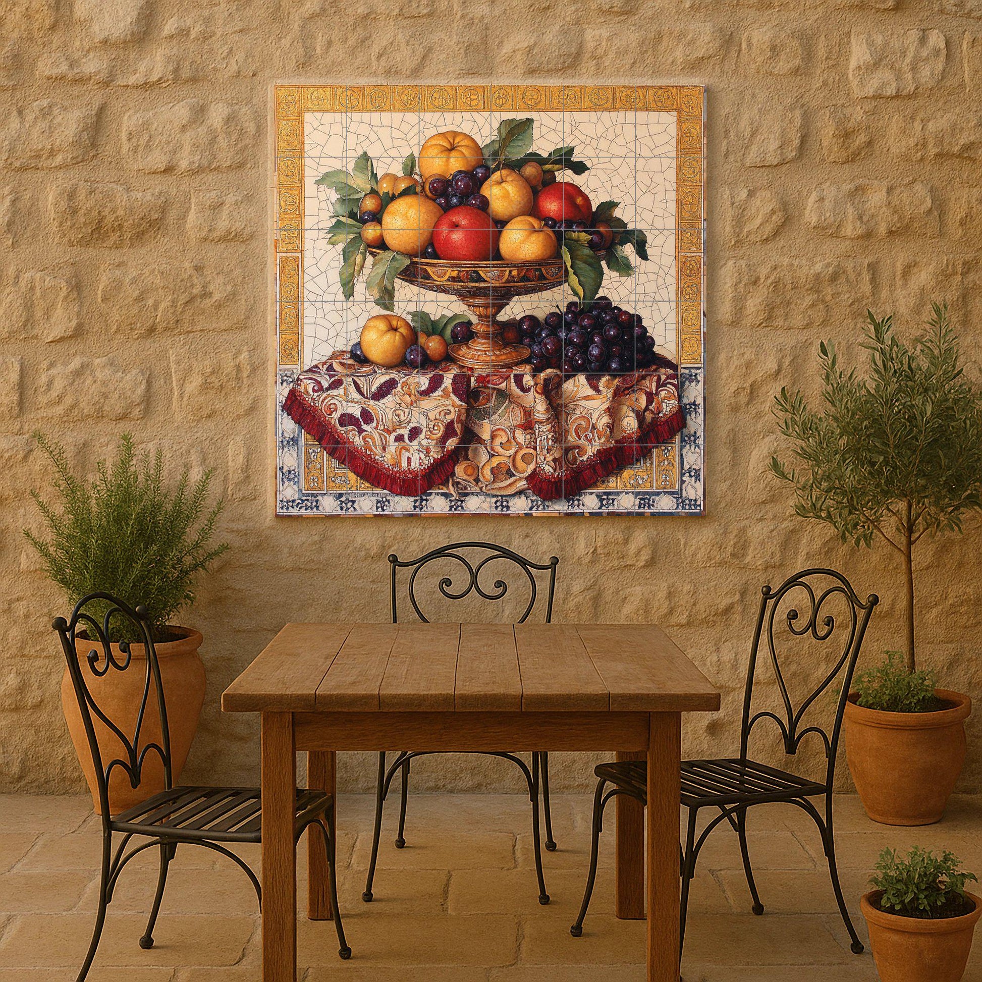 Mural cerámico de bodegón