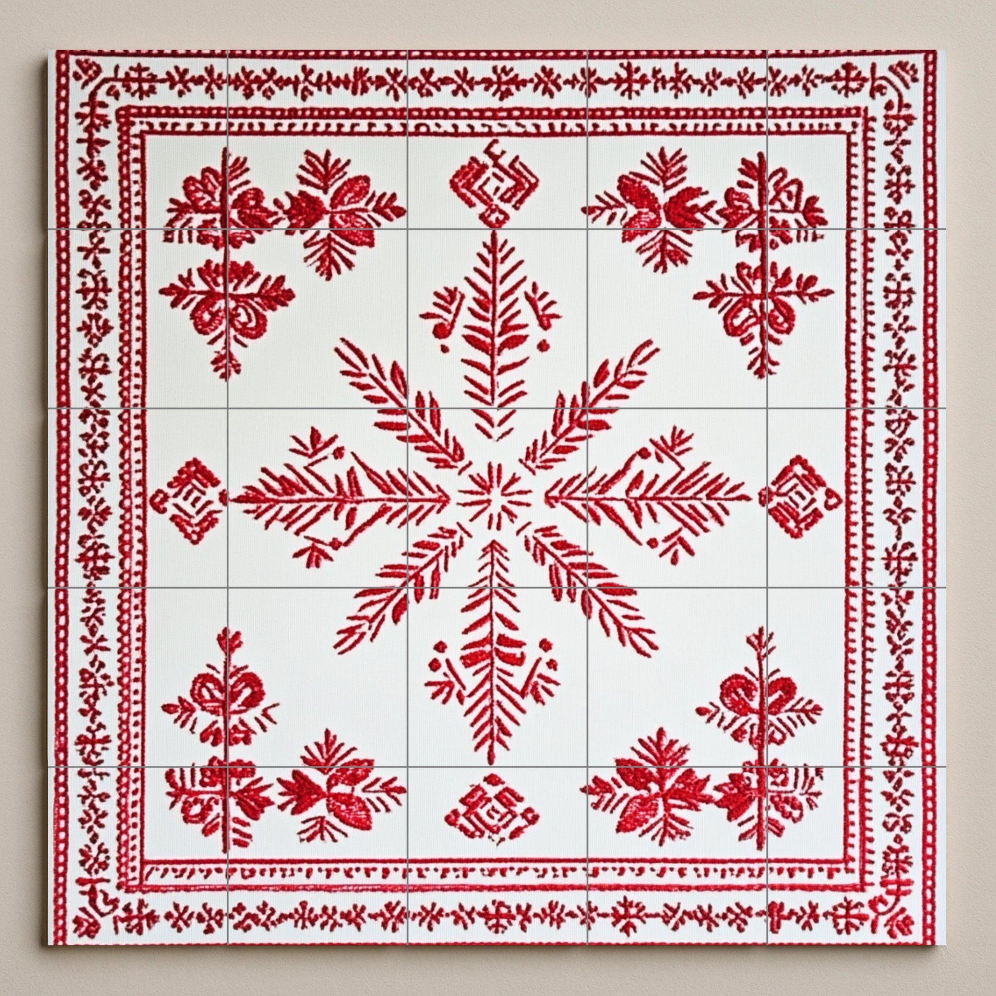 Cerámica — Fresque Murale en Carreaux de Céramique · Fresque à Motifs Décoratifs