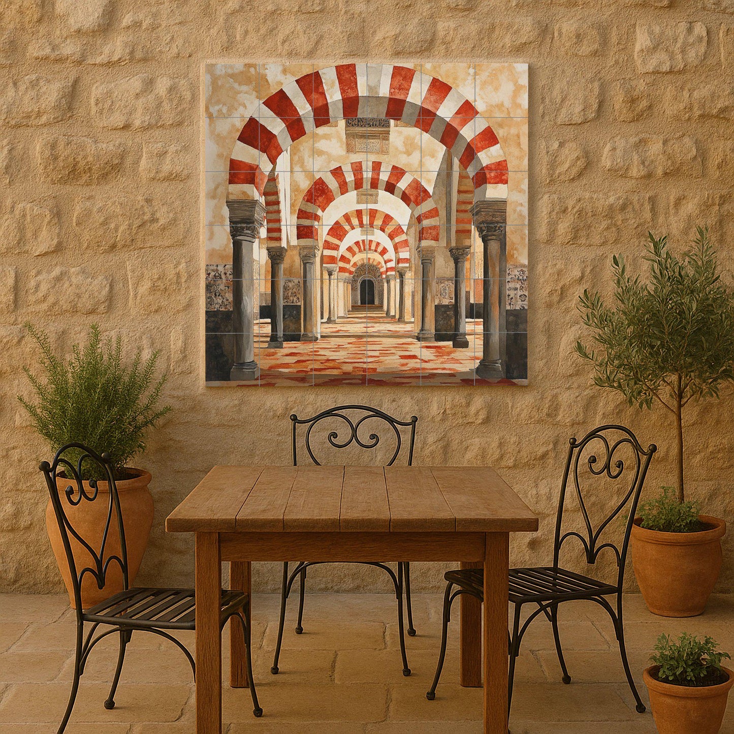 Cordobés — Folk & Ornamental Art · Ceramic Tile Mural