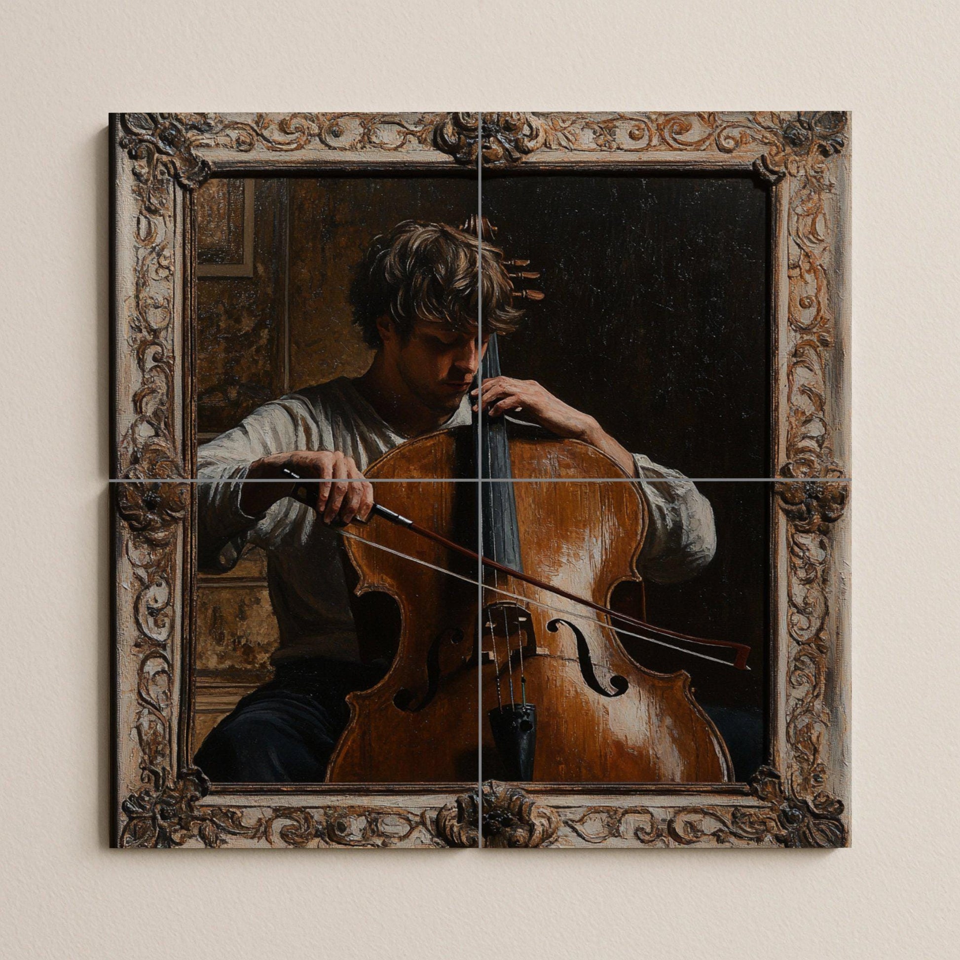 Música Klassisch — Fliesen-Wandbild aus Keramik · Dekoratives Muster-Wandbild