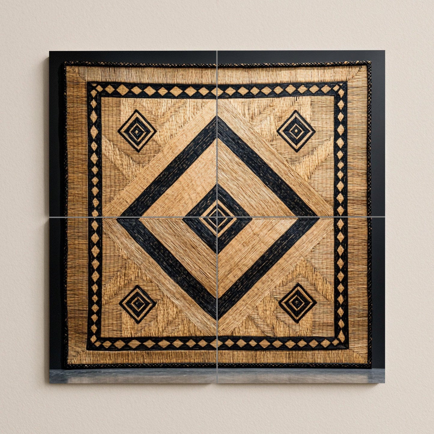 Cerámica Tropical balinés — Ornamental Wall Panel · Tile Wall Art