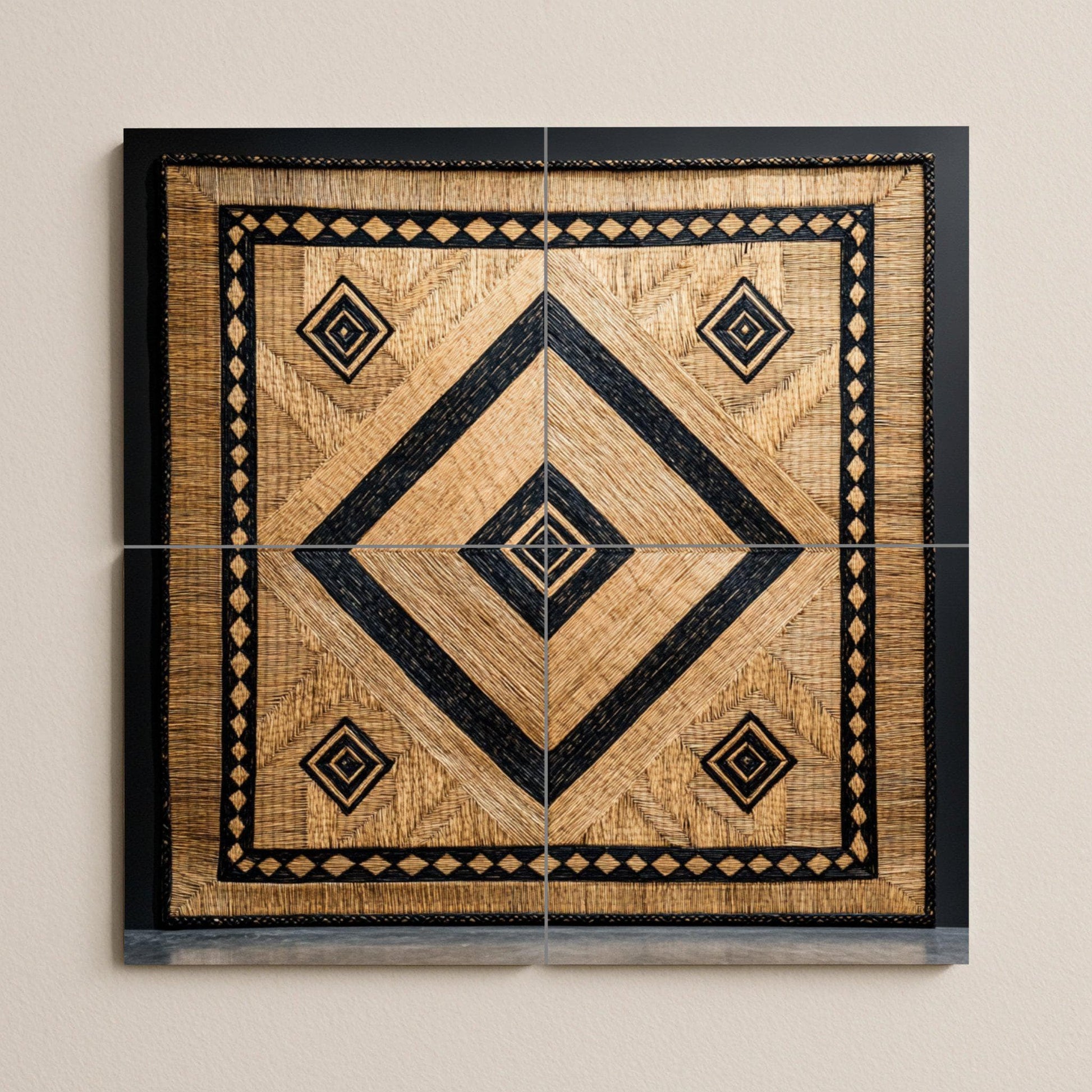 Cerámica Tropical balinés — Ornamental Wall Panel · Tile Wall Art