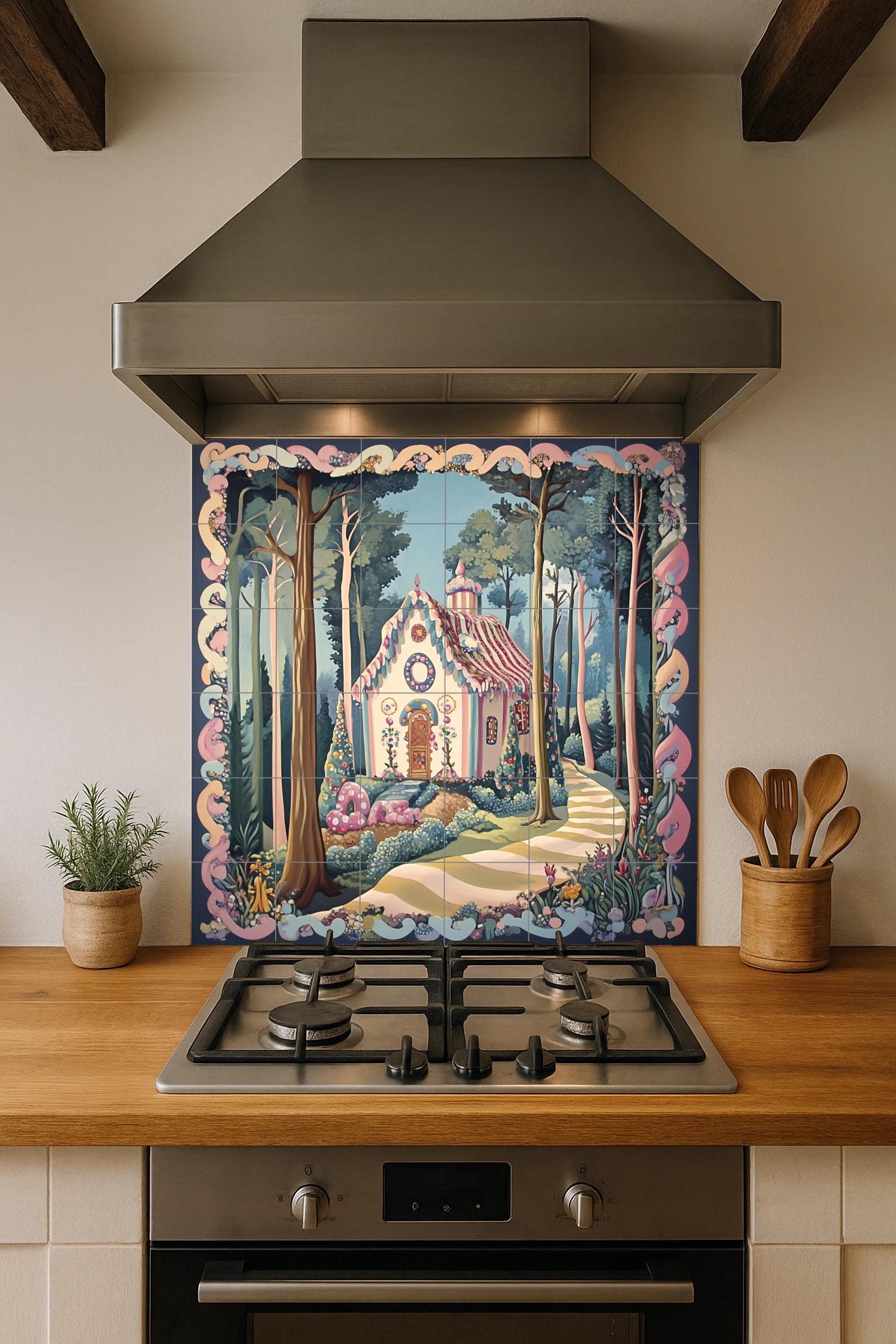 Hansel e Gretel · Murale Ceramico — Leggende ed Epica