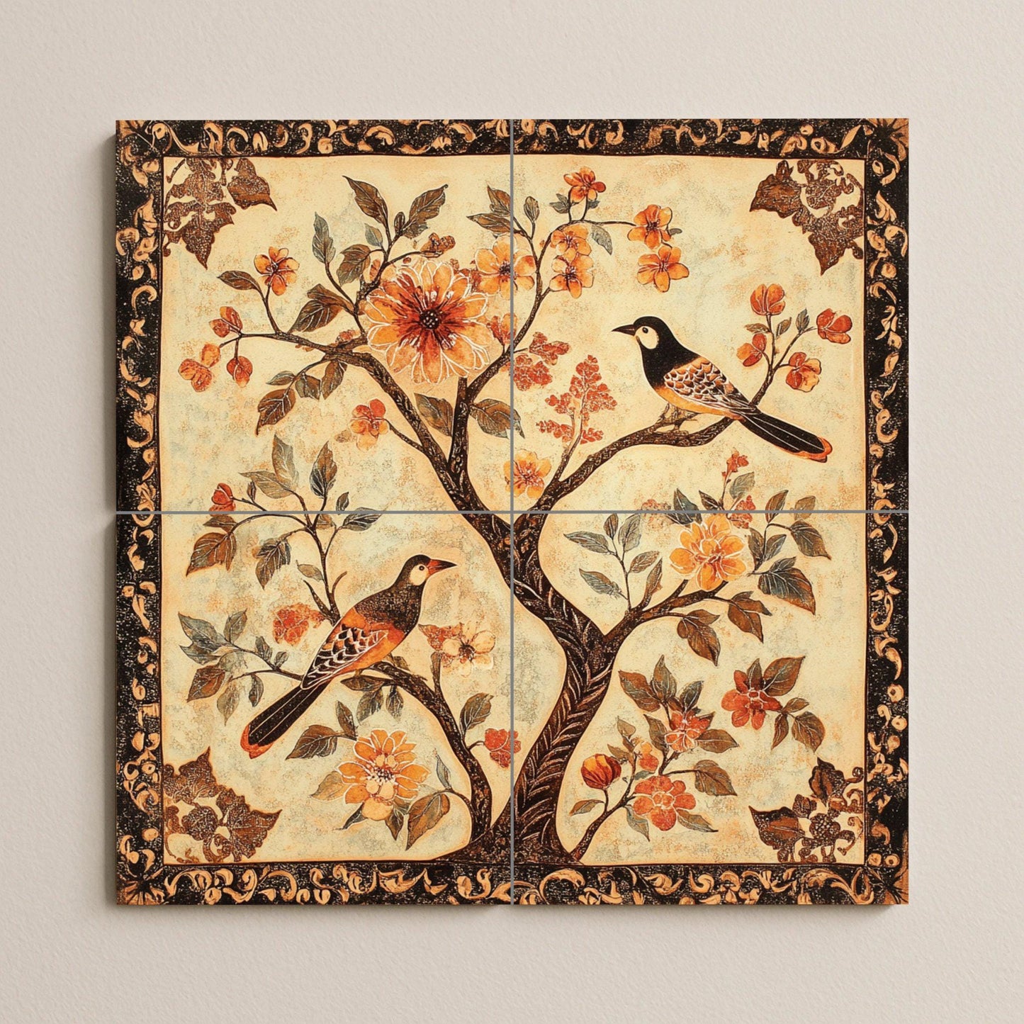 Cerámica china — Cityscape in Tile · Tile Wall Art