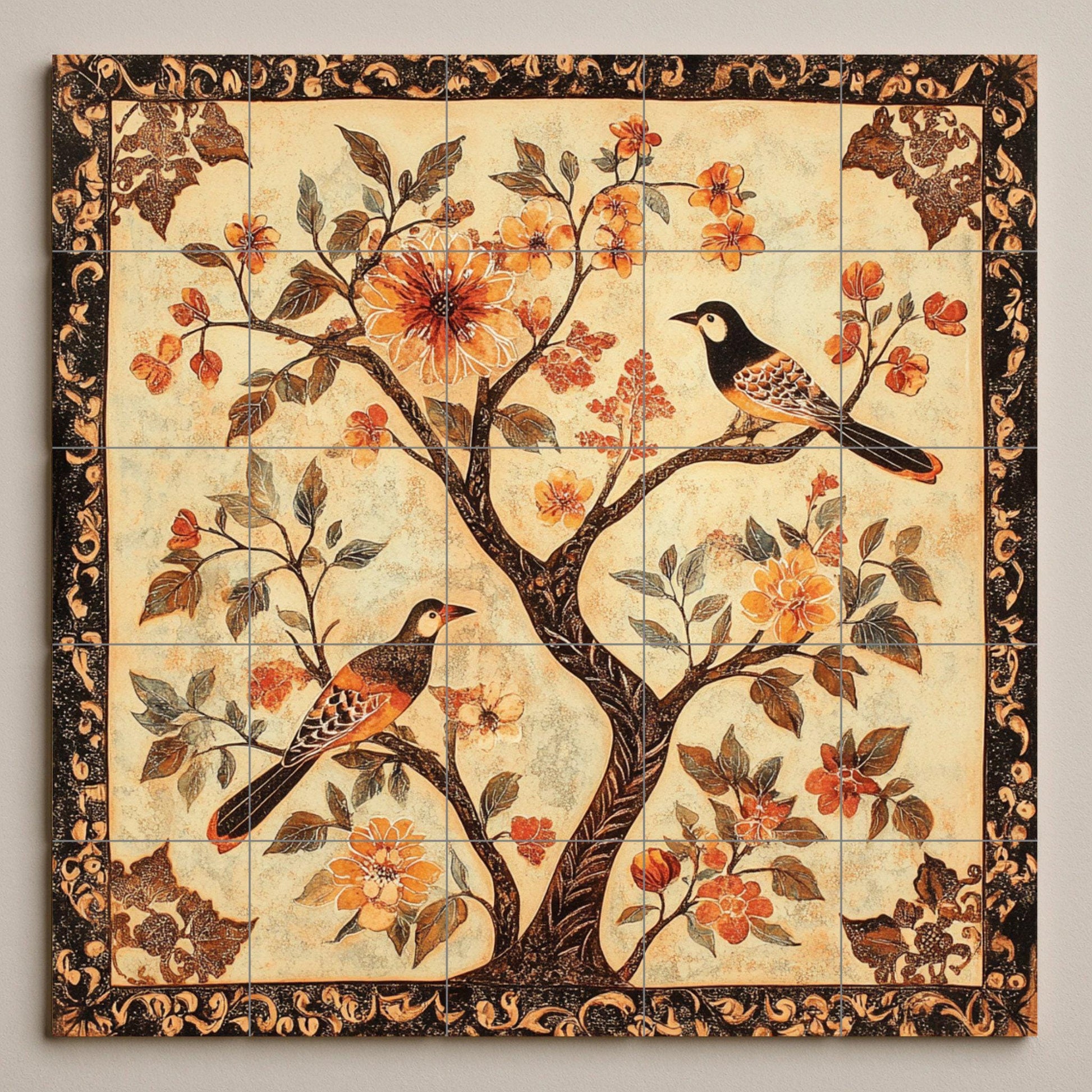Cerámica china — Cityscape in Tile · Tile Wall Art